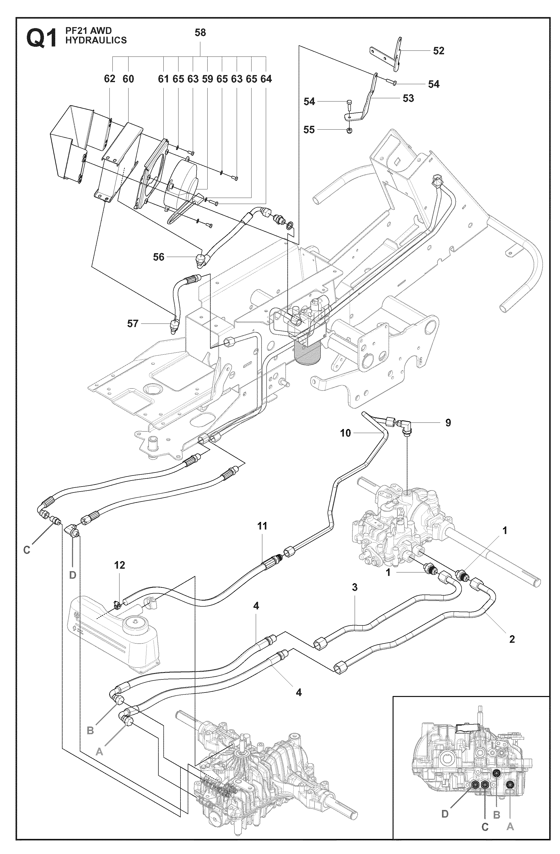 HYDRAULIC PUMP - MOTOR