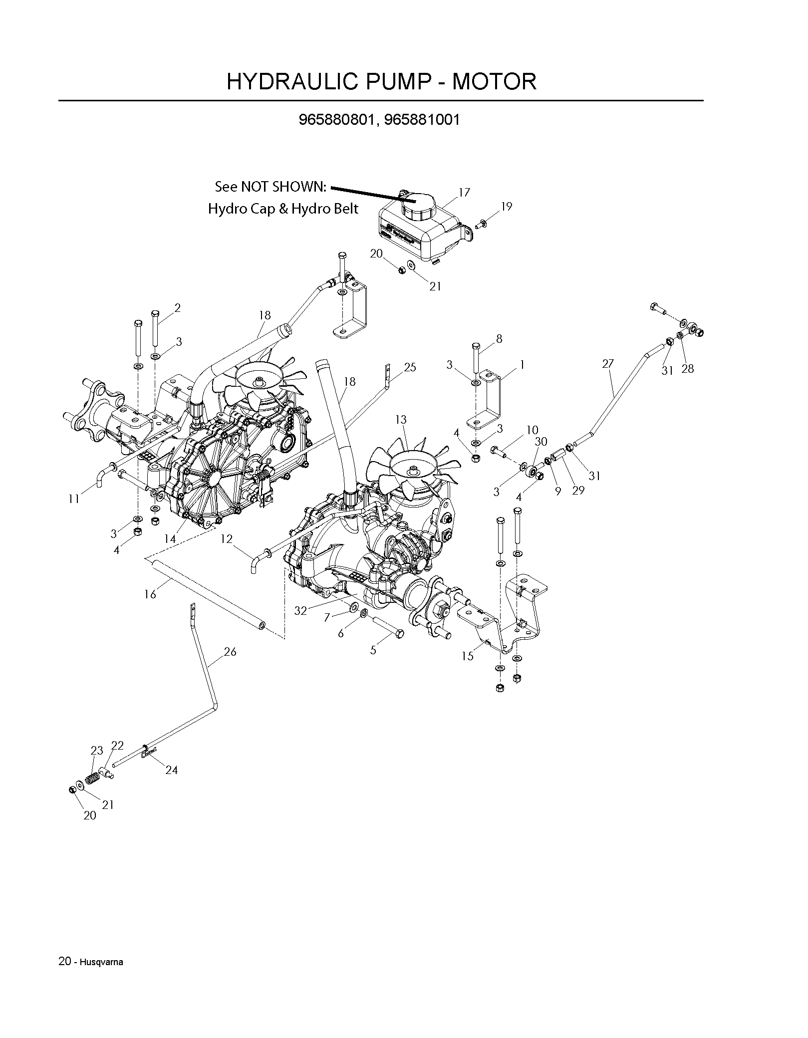 HYDRAULIC PUMP - MOTOR