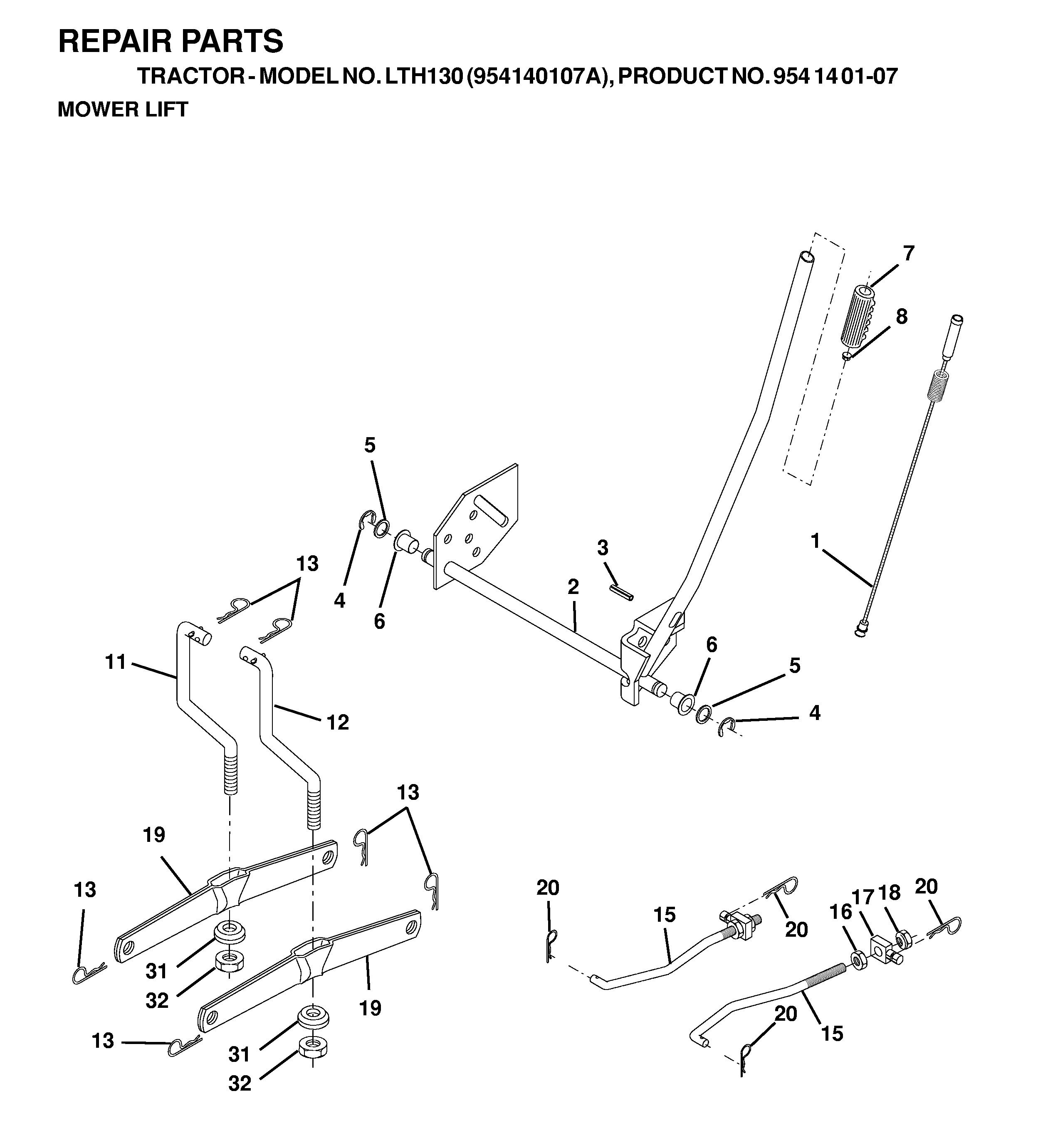 MOWER LIFT / DECK LIFT