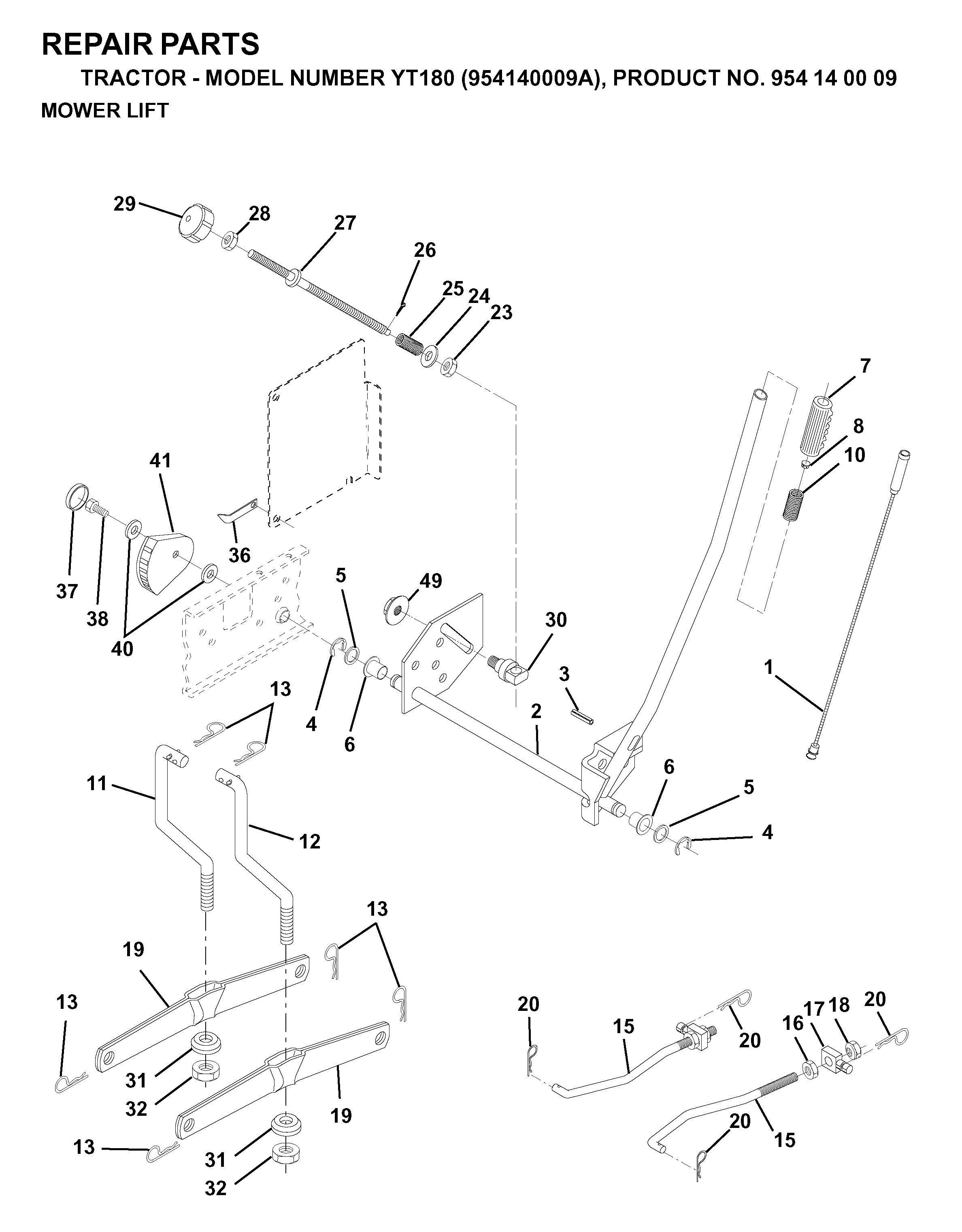 MOWER LIFT / DECK LIFT