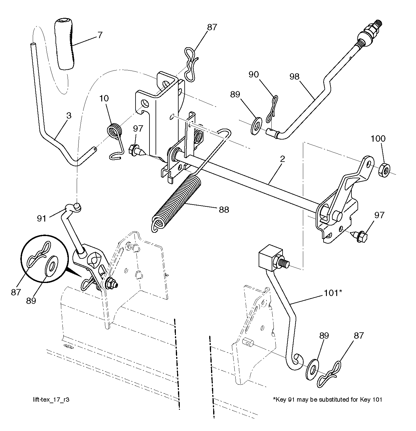 MOWER LIFT / DECK LIFT