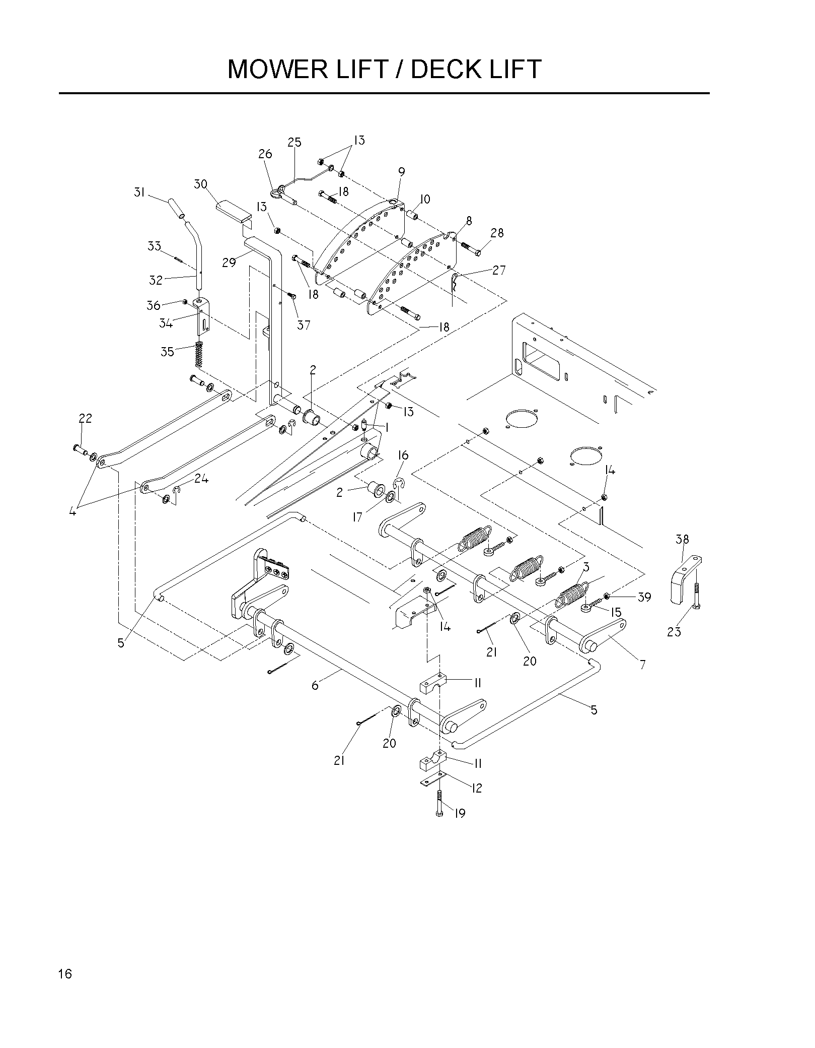 MOWER LIFT / DECK LIFT
