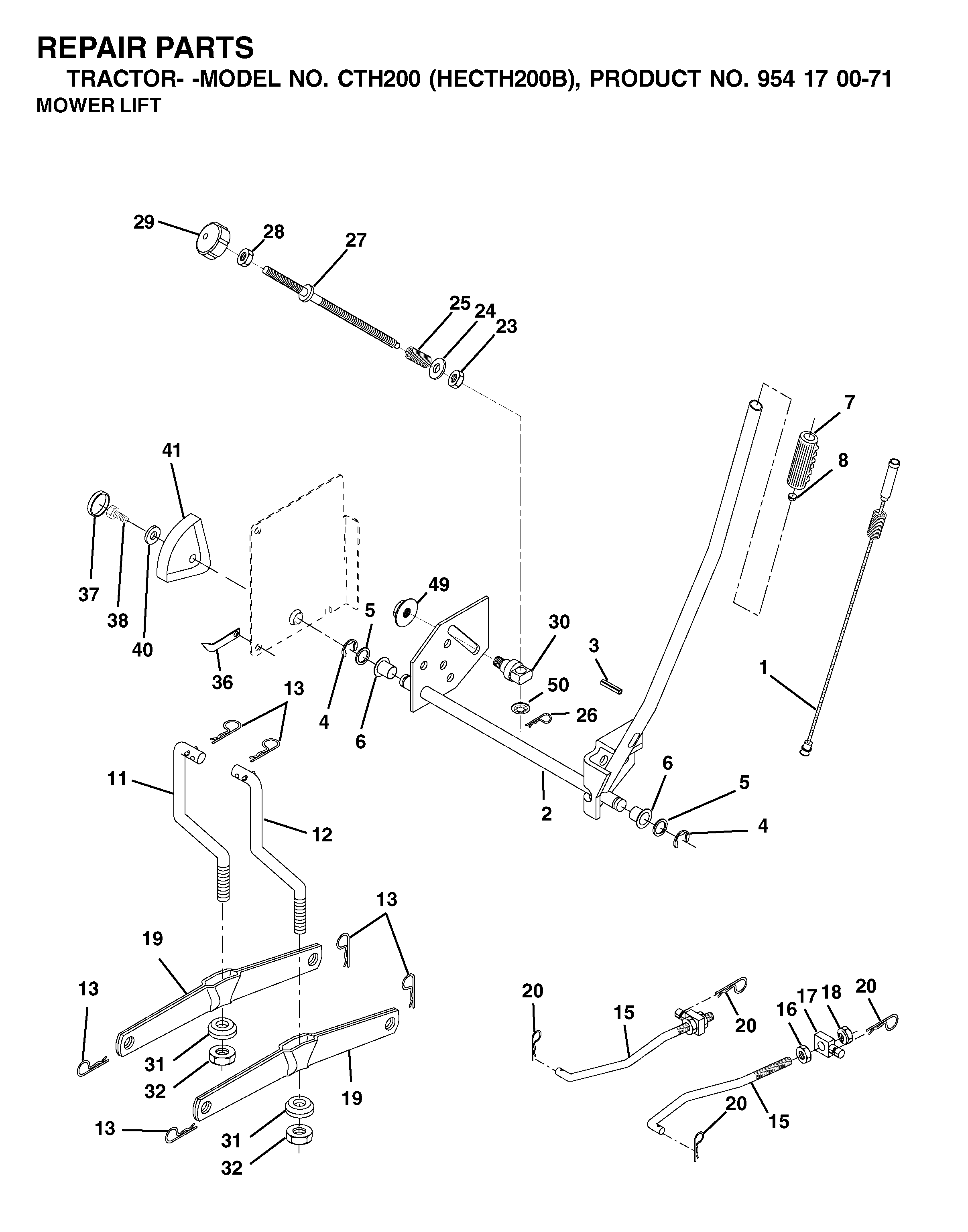 MOWER LIFT / DECK LIFT