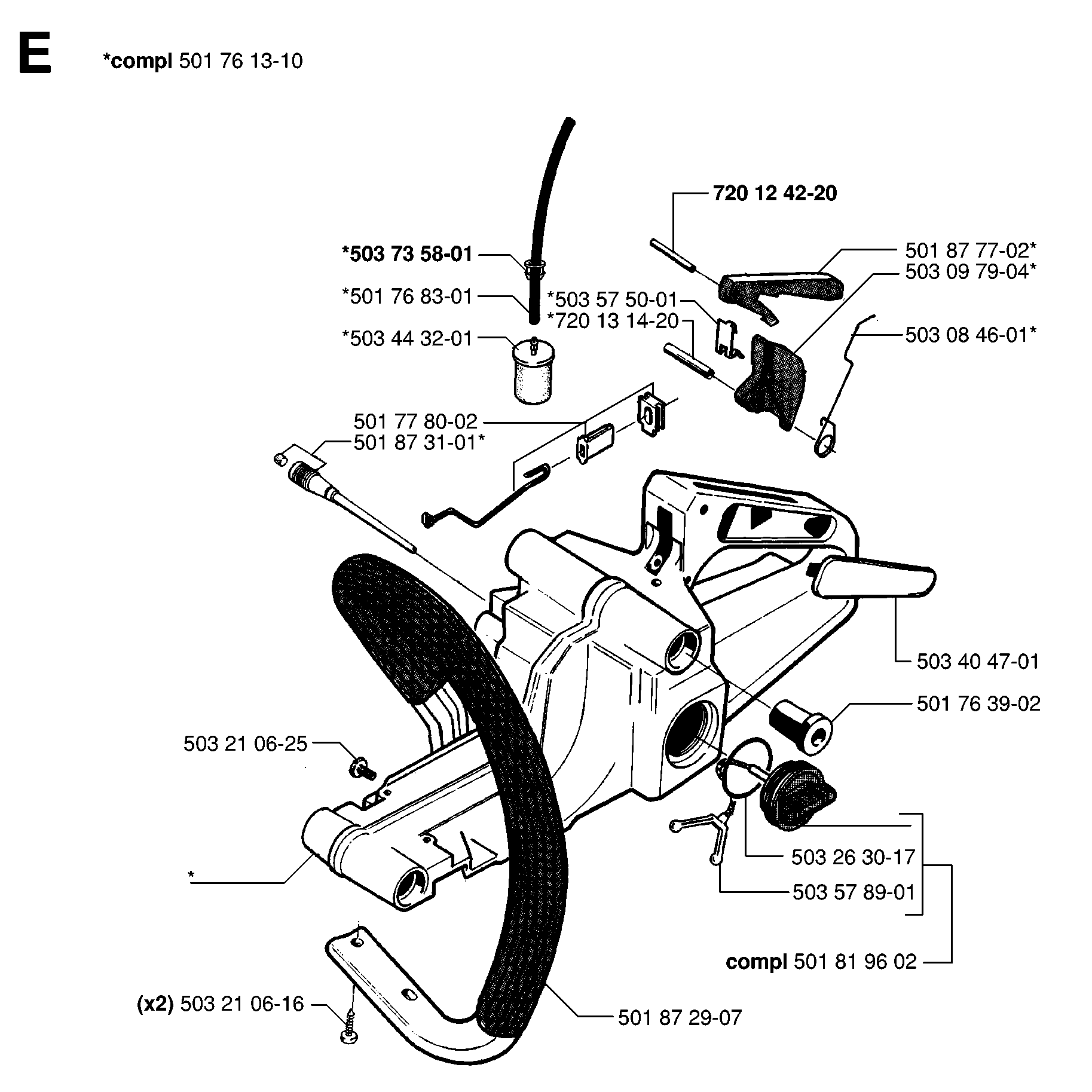 FUEL TANK & HANDLE