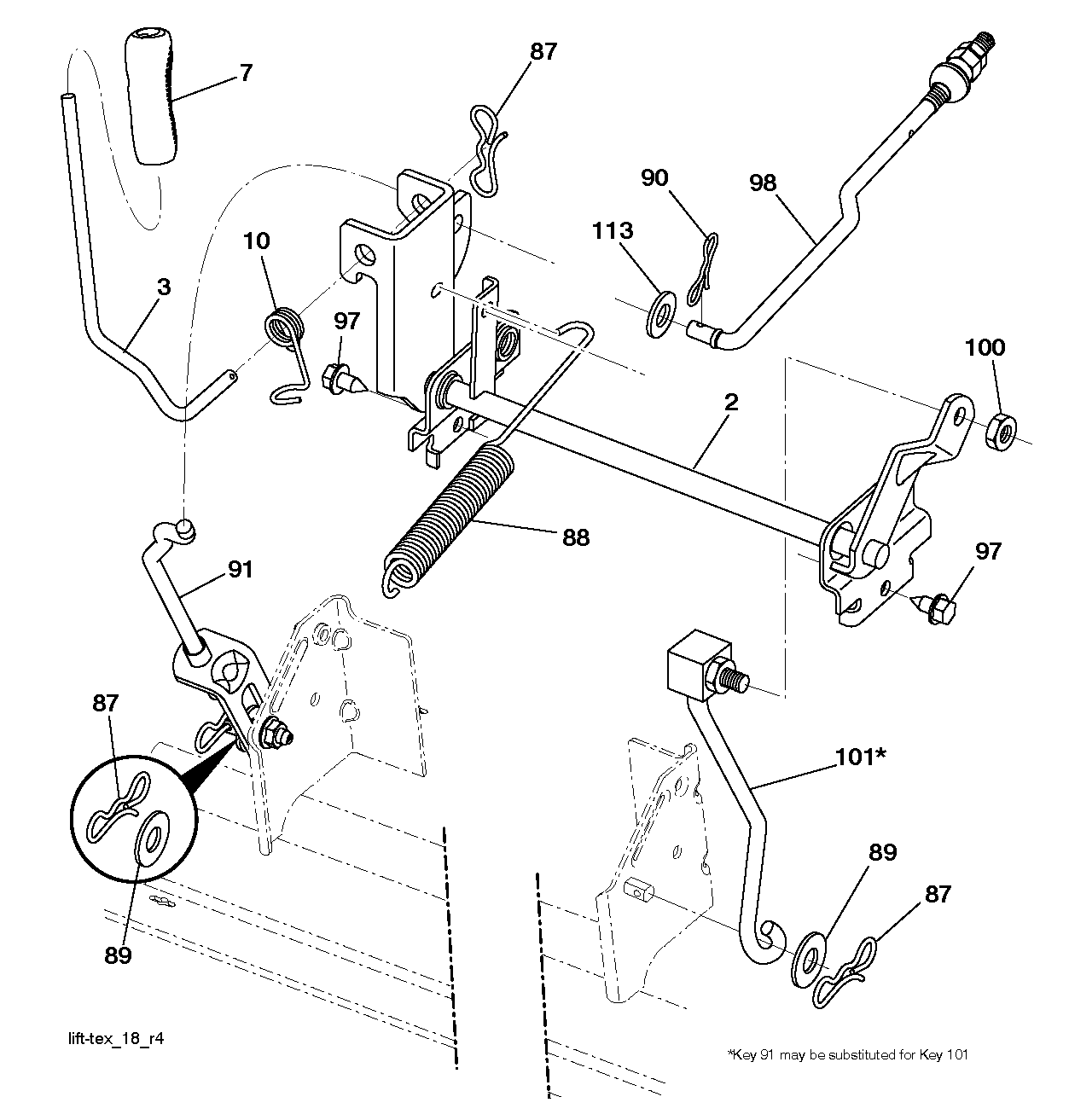 MOWER LIFT / DECK LIFT