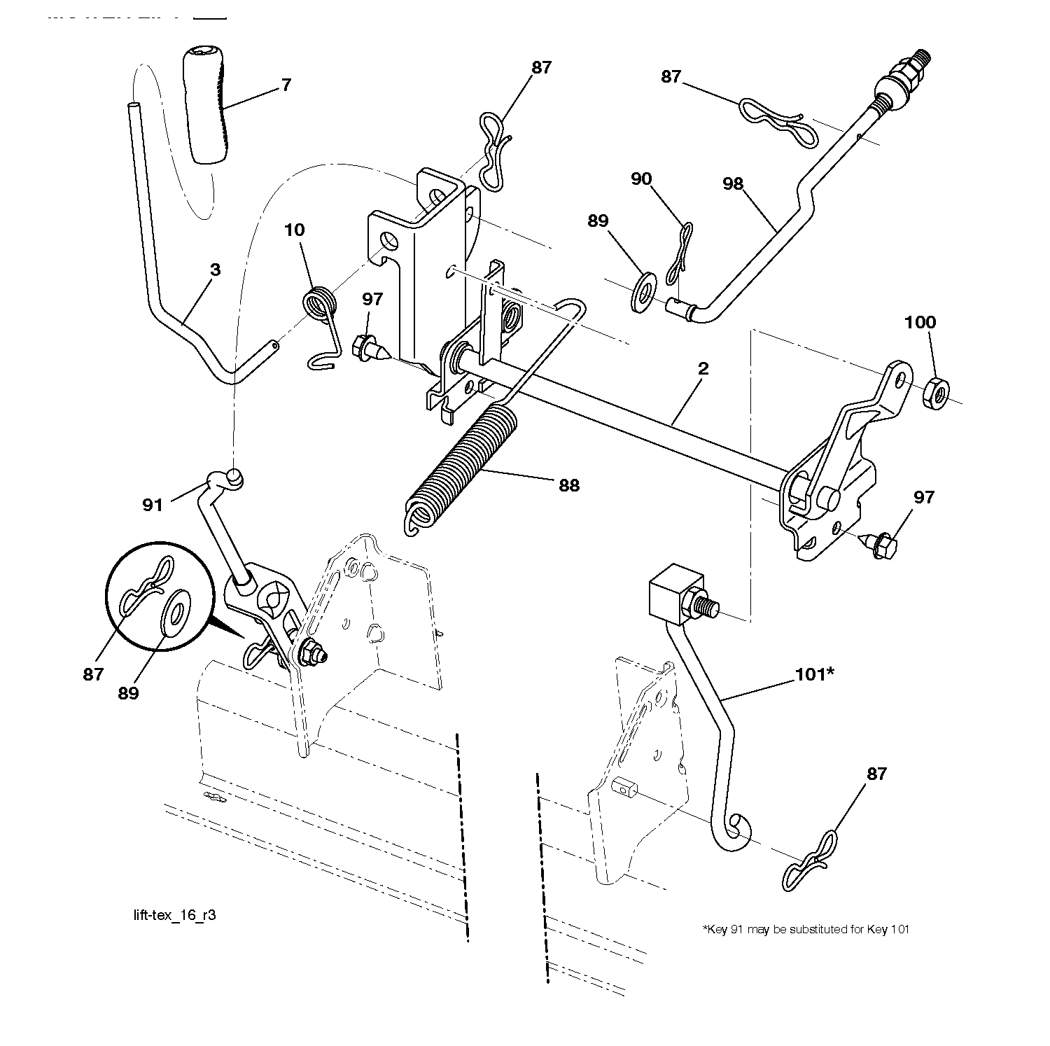 MOWER LIFT / DECK LIFT
