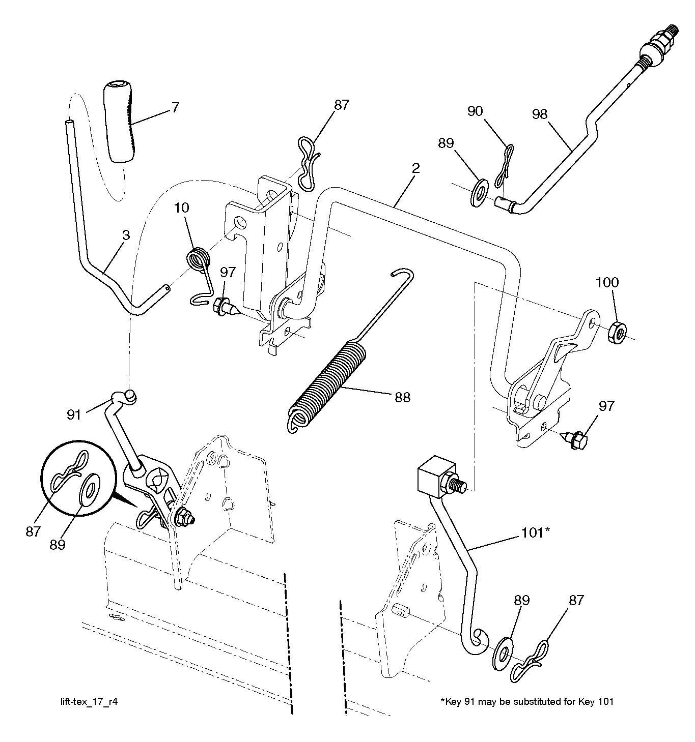 MOWER LIFT / DECK LIFT