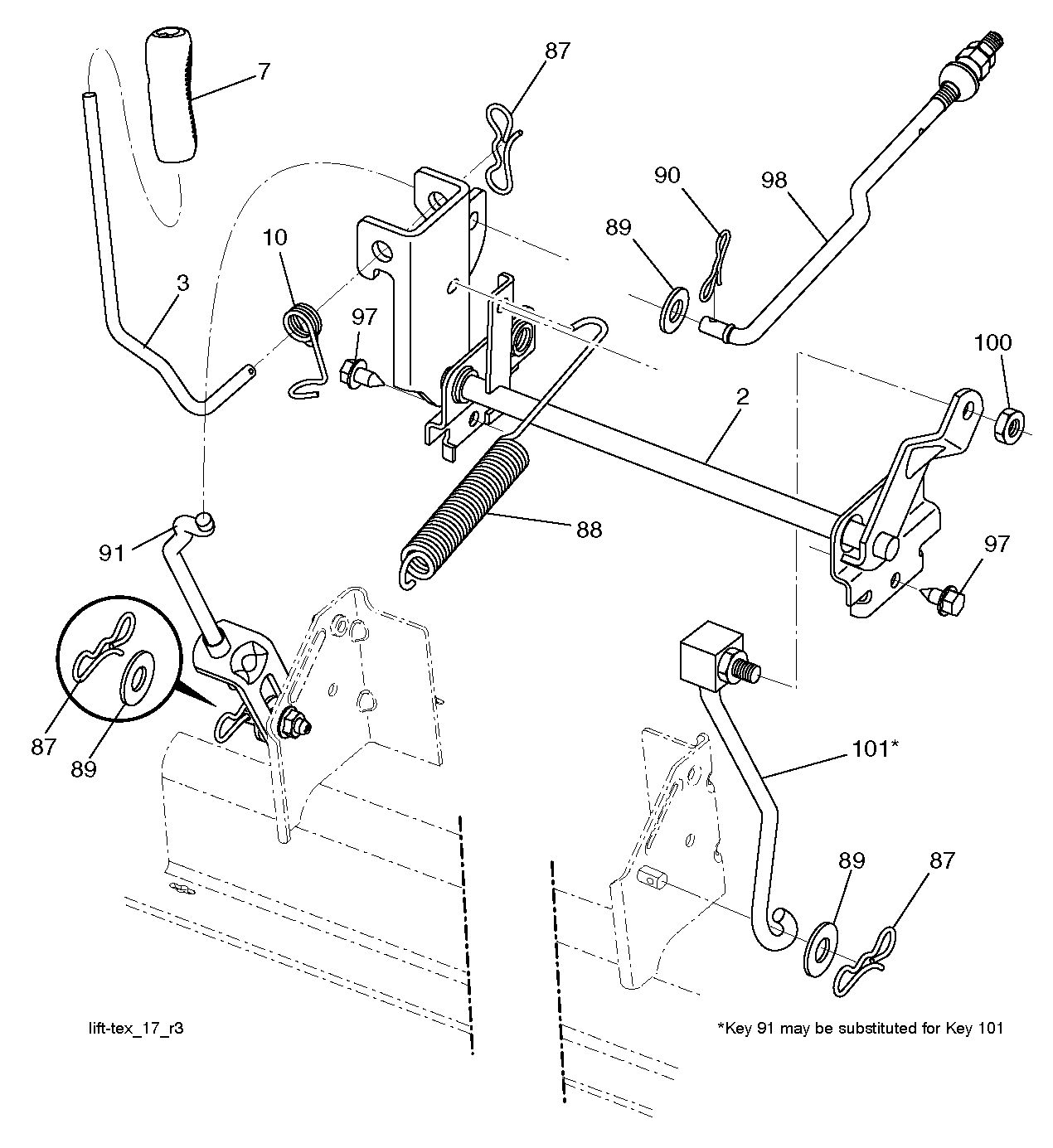 MOWER LIFT / DECK LIFT