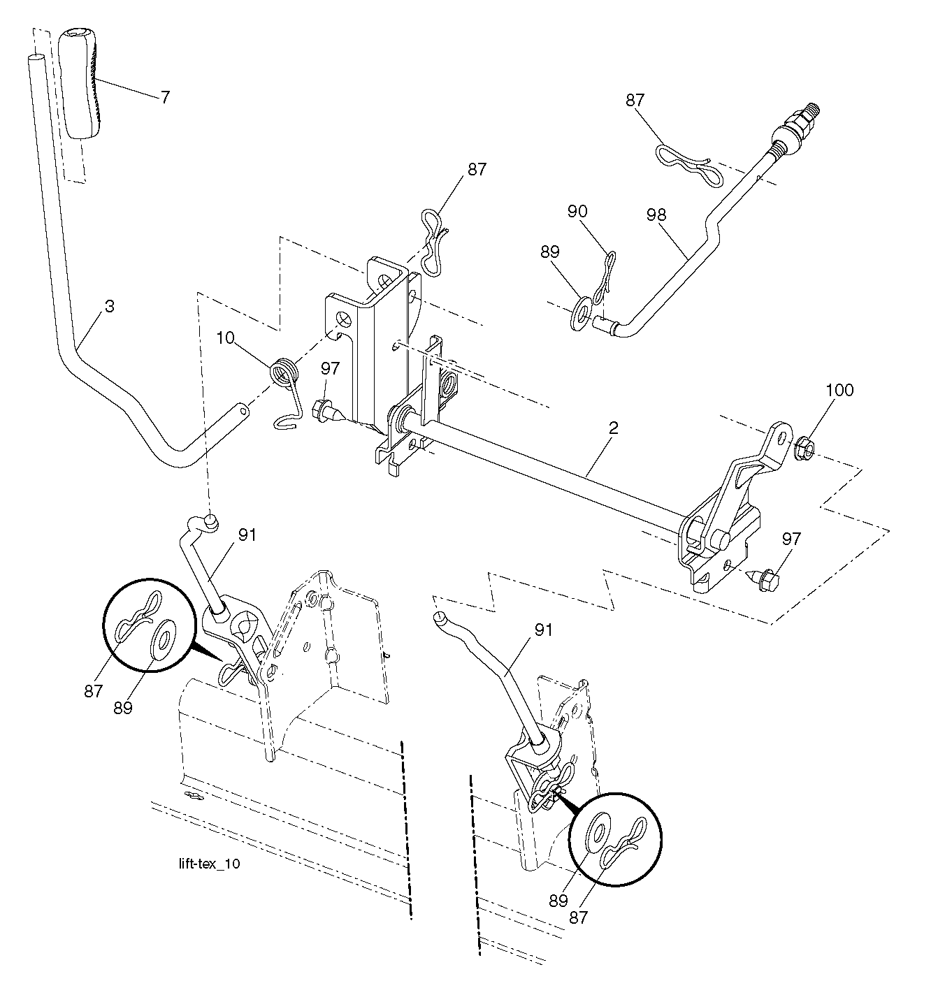 MOWER LIFT / DECK LIFT