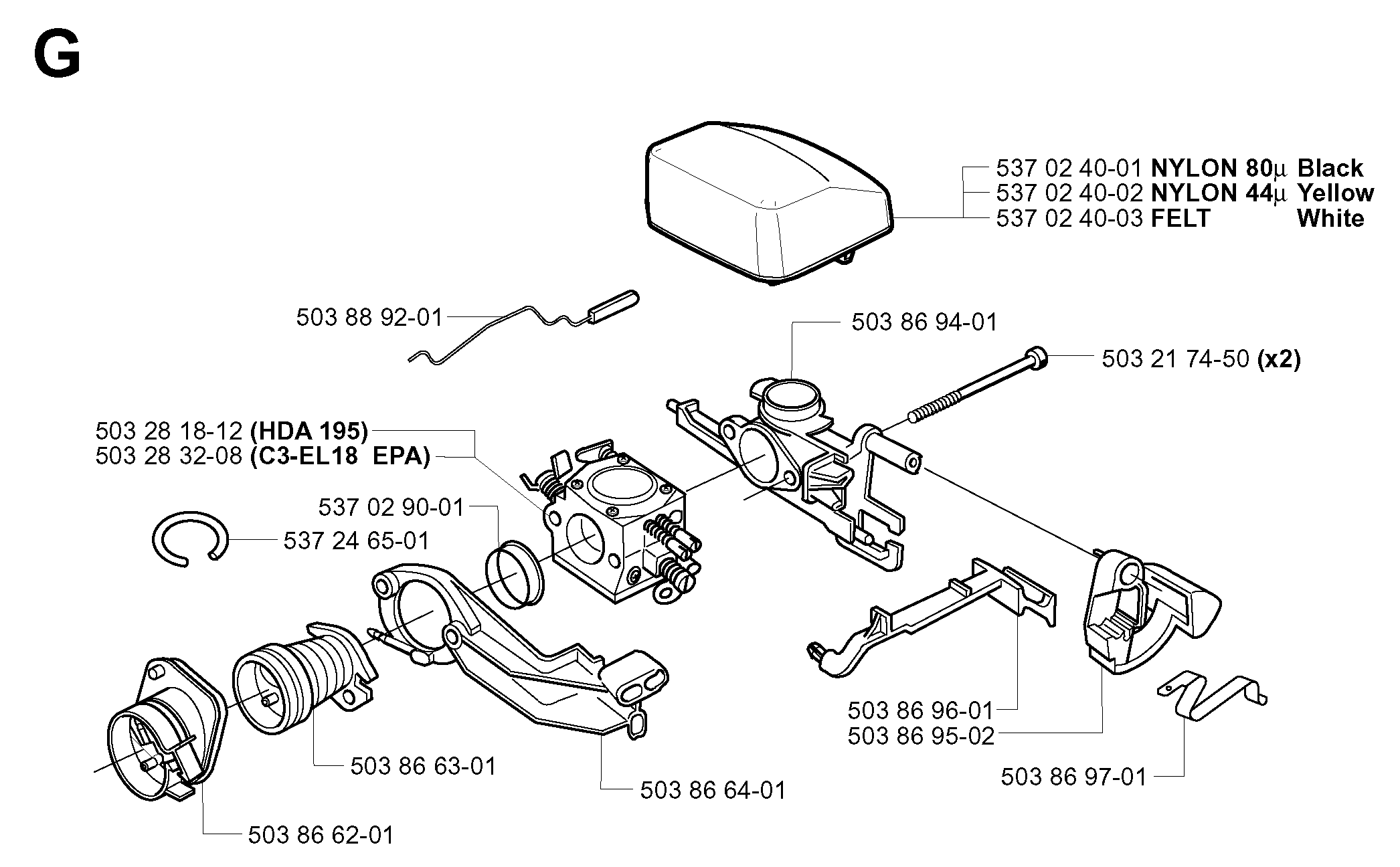 CARBURETOR & AIR FILTER