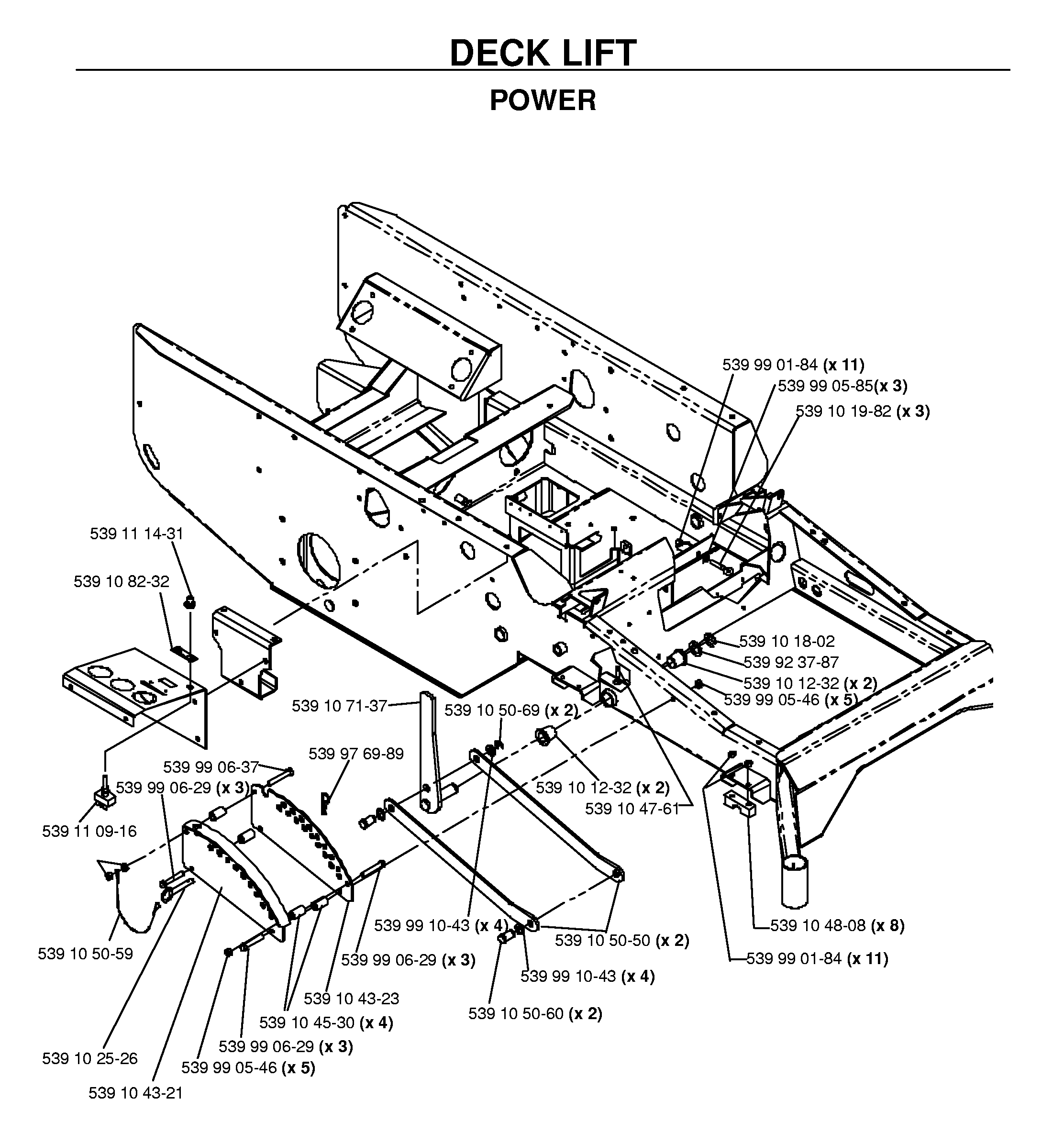MOWER LIFT / DECK LIFT