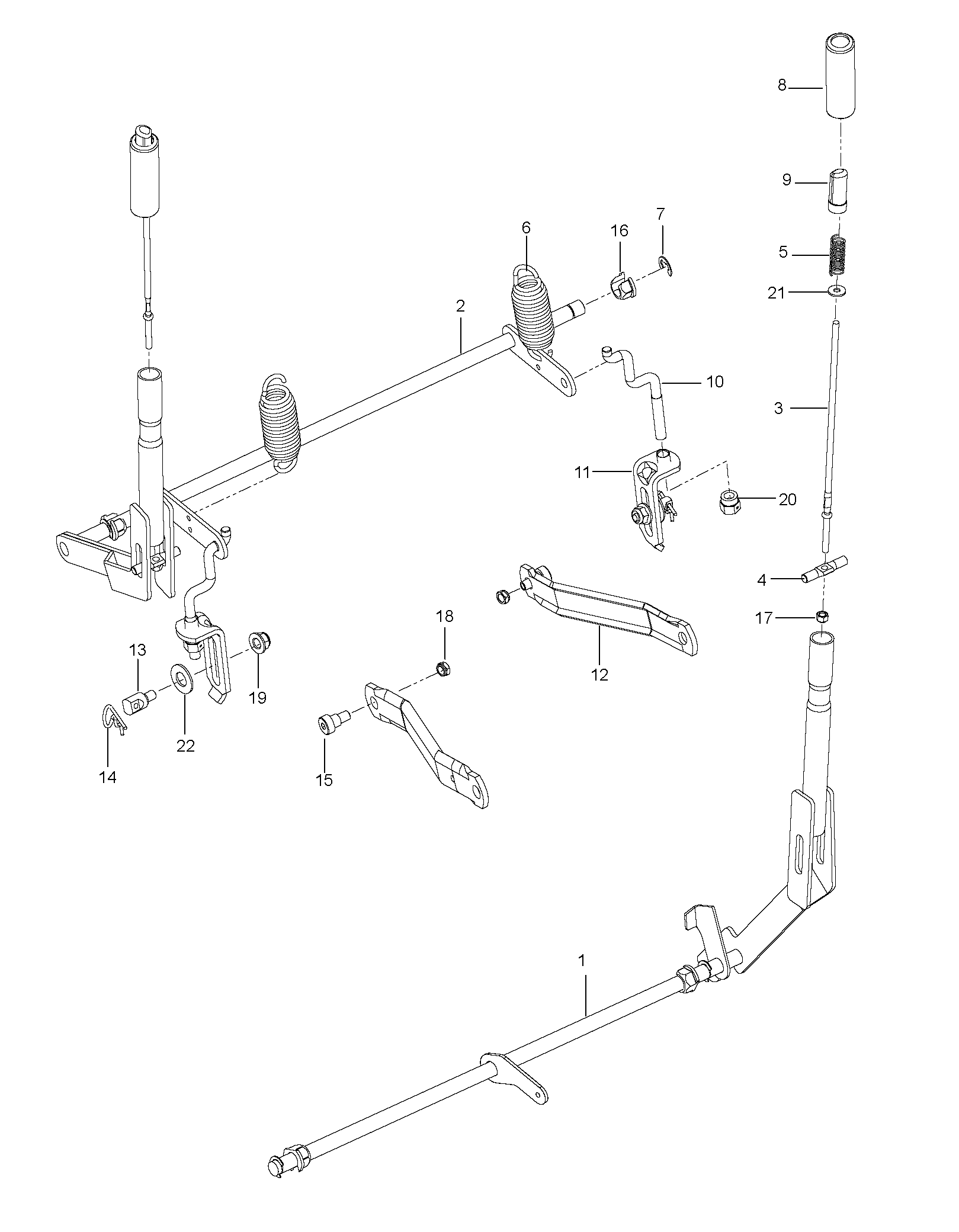 BRAKE / REAR MOWER LIFT