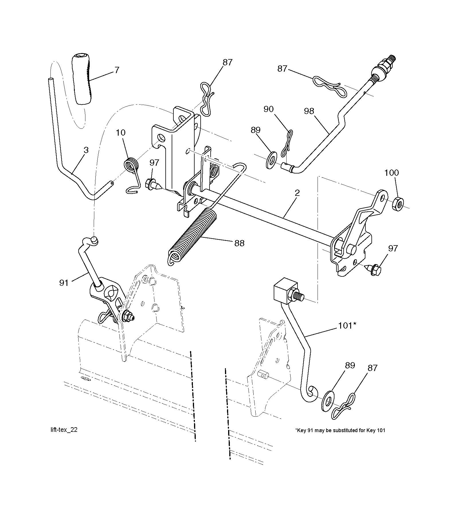 MOWER LIFT / DECK LIFT