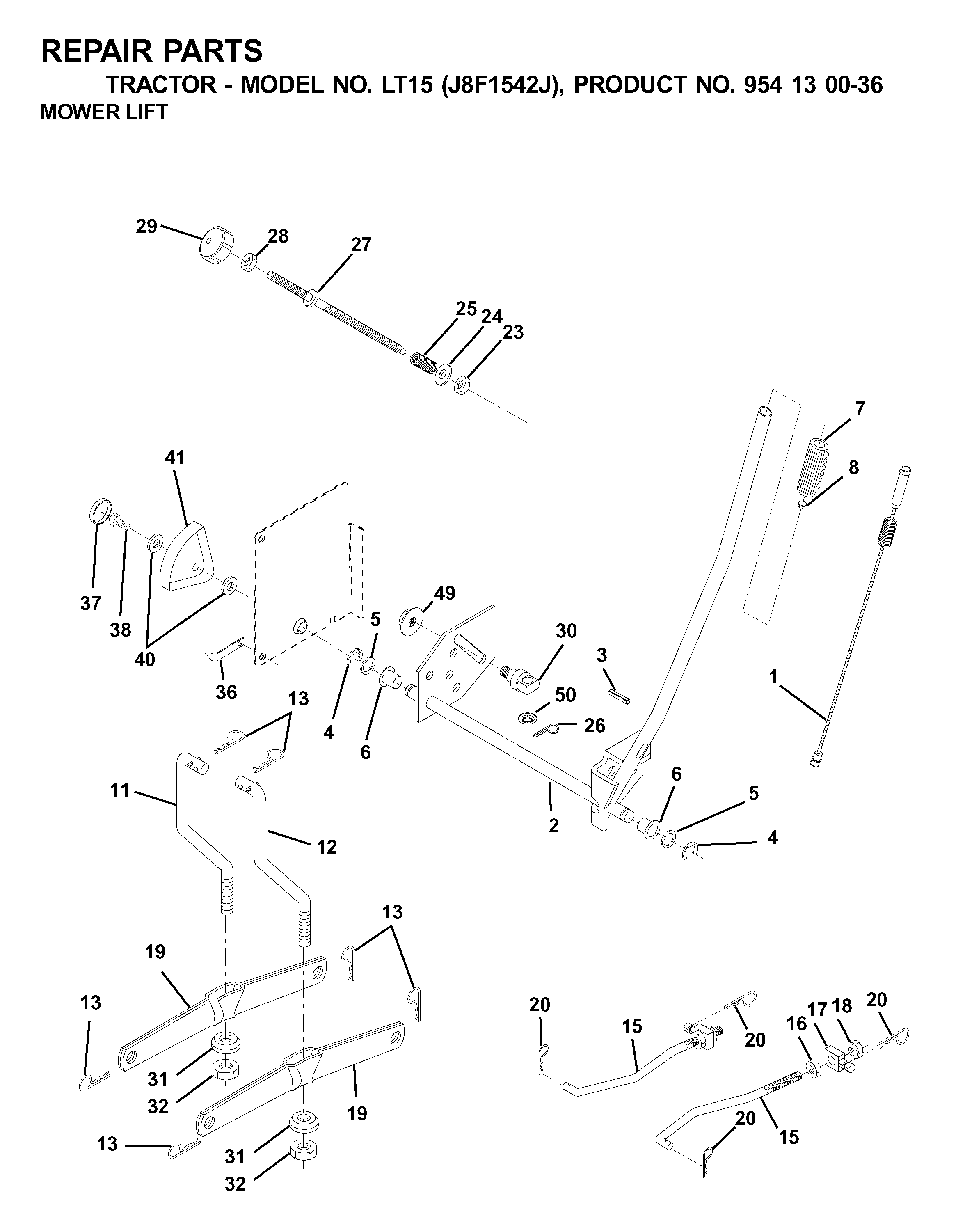 MOWER LIFT / DECK LIFT