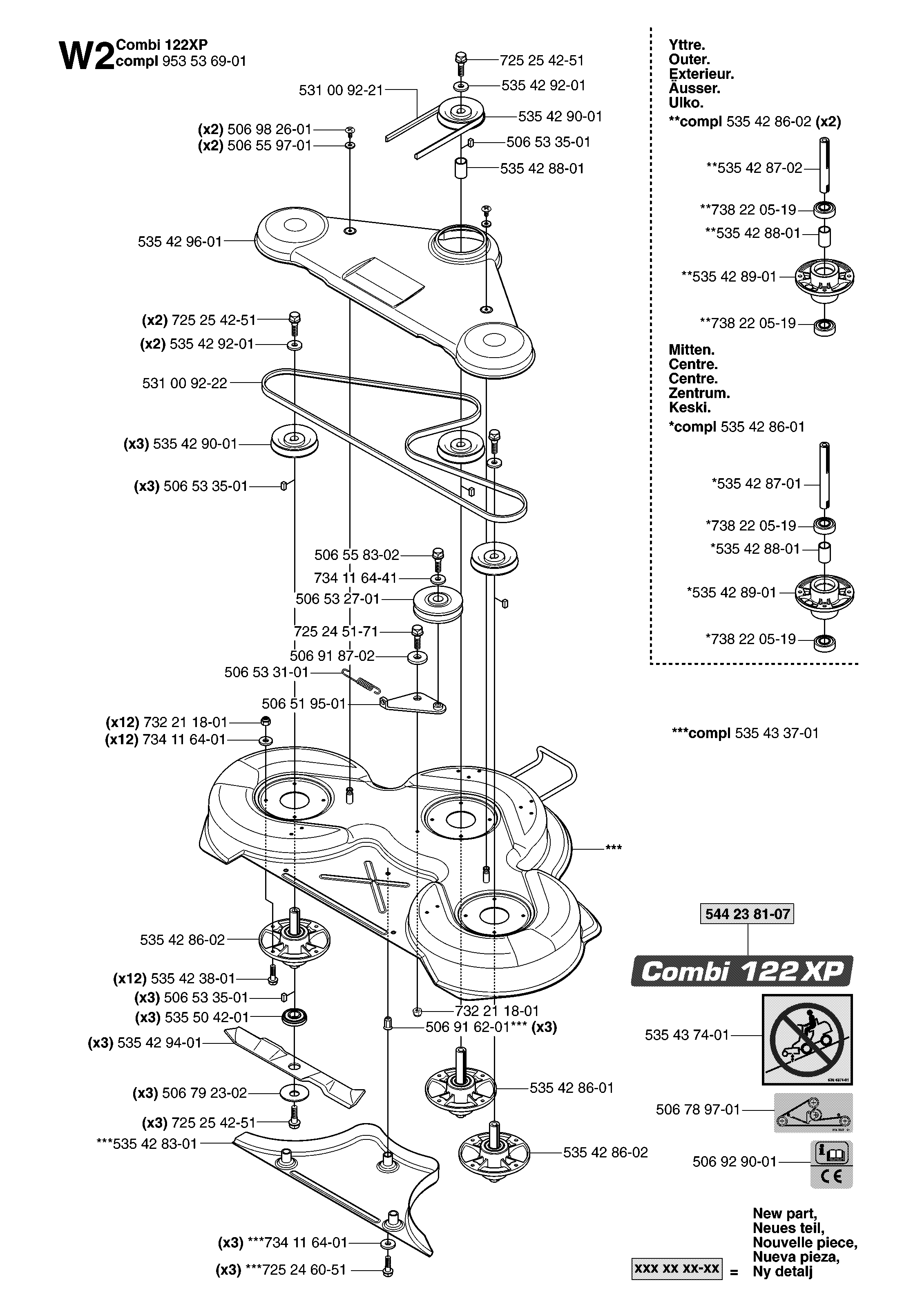 48"/122CM CUTTING DECK