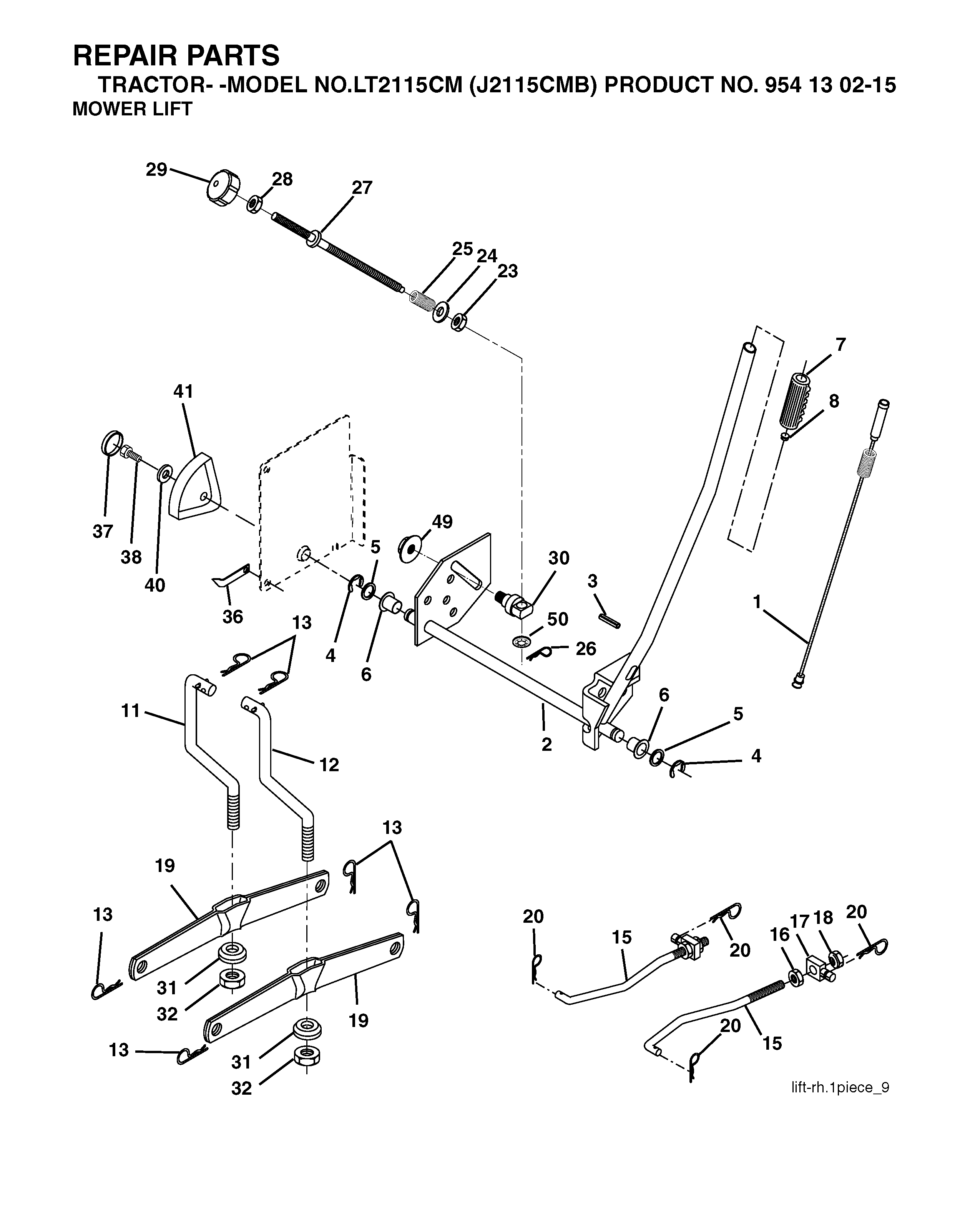 MOWER LIFT / DECK LIFT