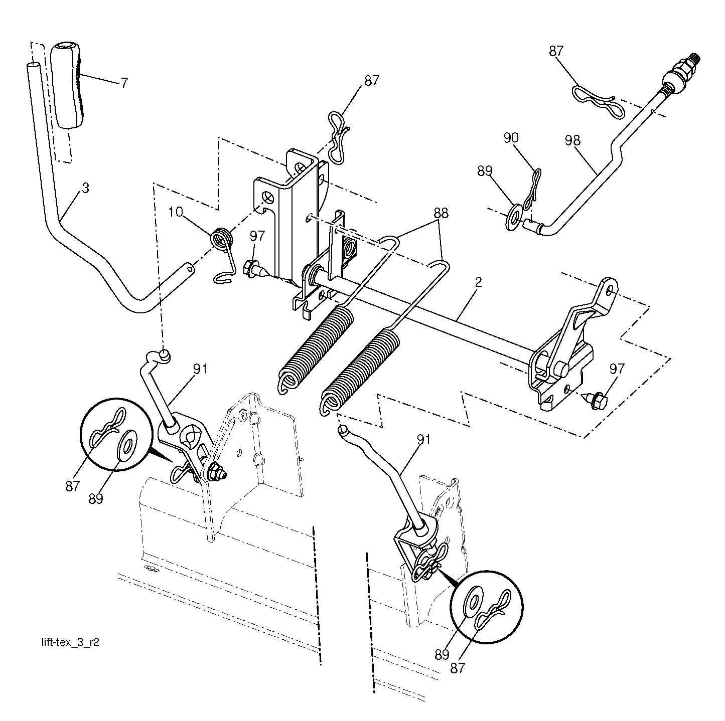 MOWER LIFT / DECK LIFT