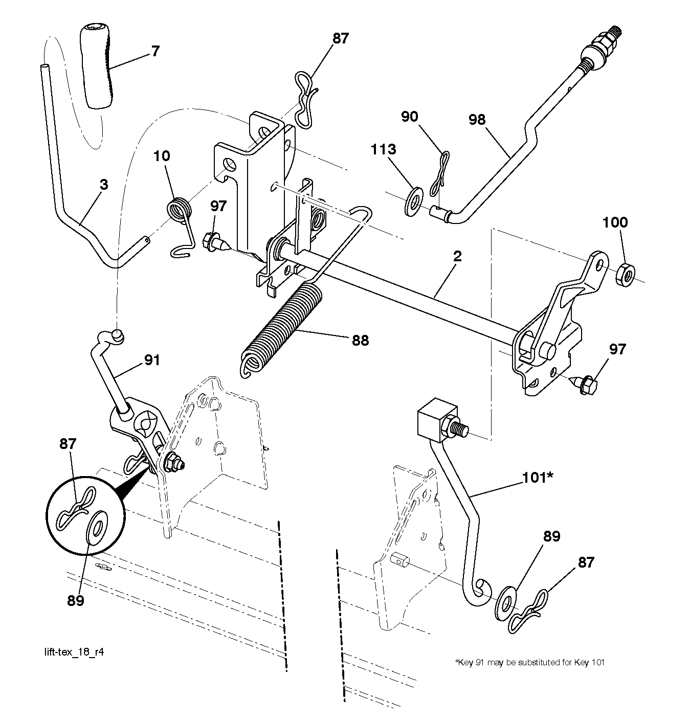MOWER LIFT / DECK LIFT