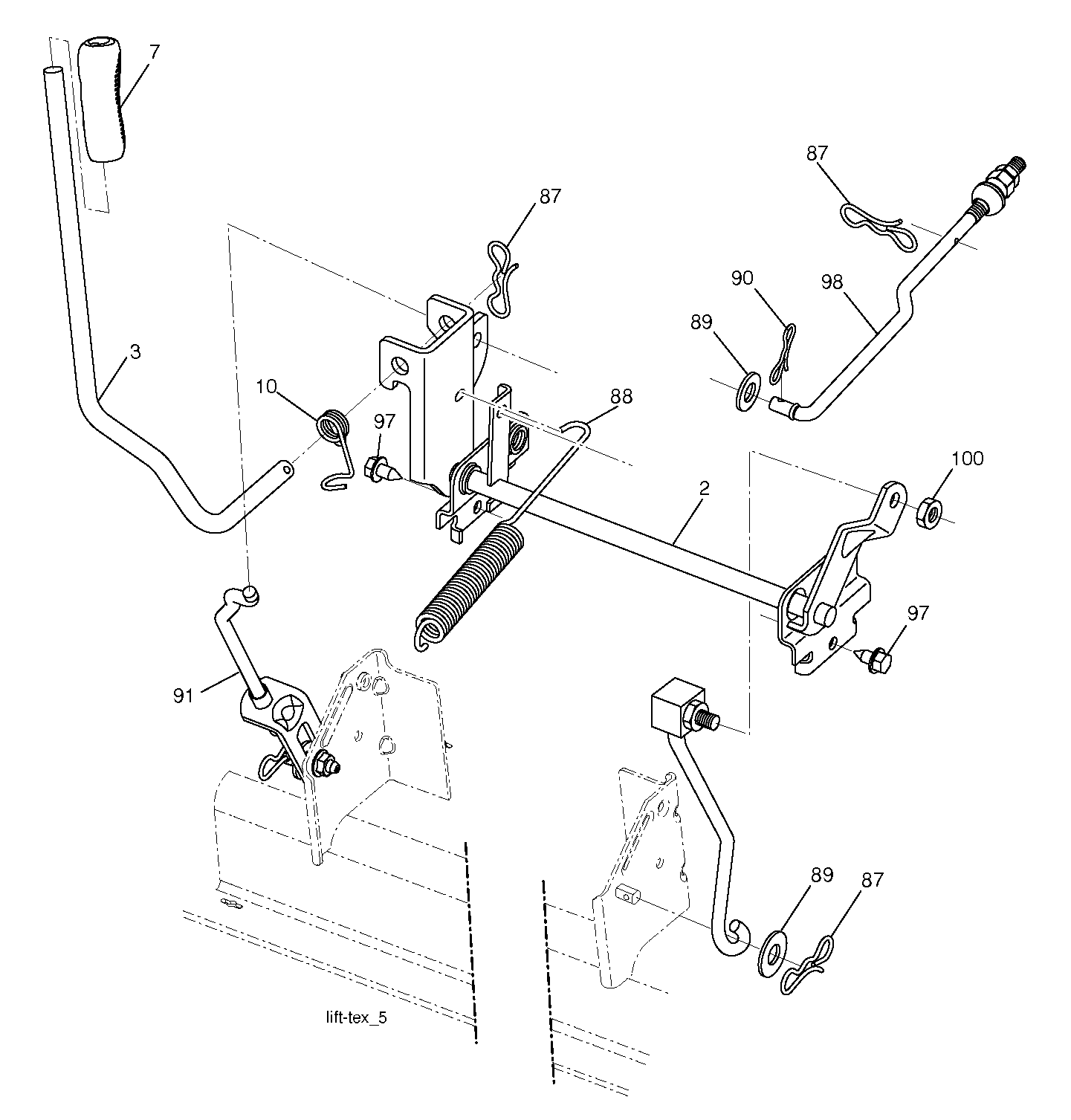 MOWER LIFT / DECK LIFT