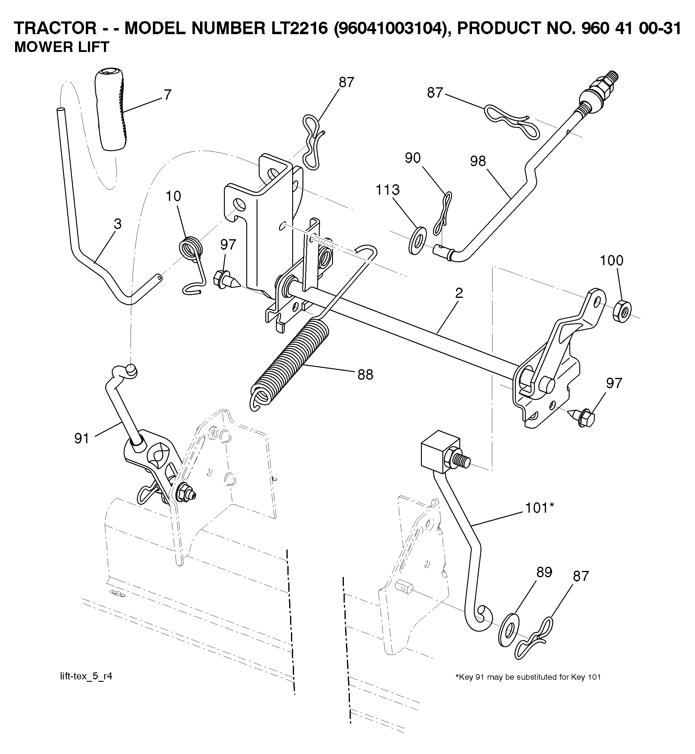 MOWER LIFT / DECK LIFT