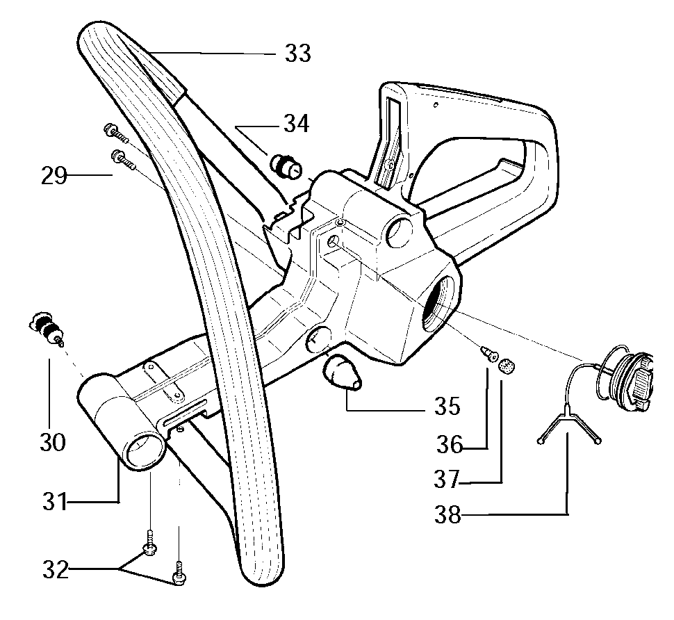 FUEL TANK & HANDLE