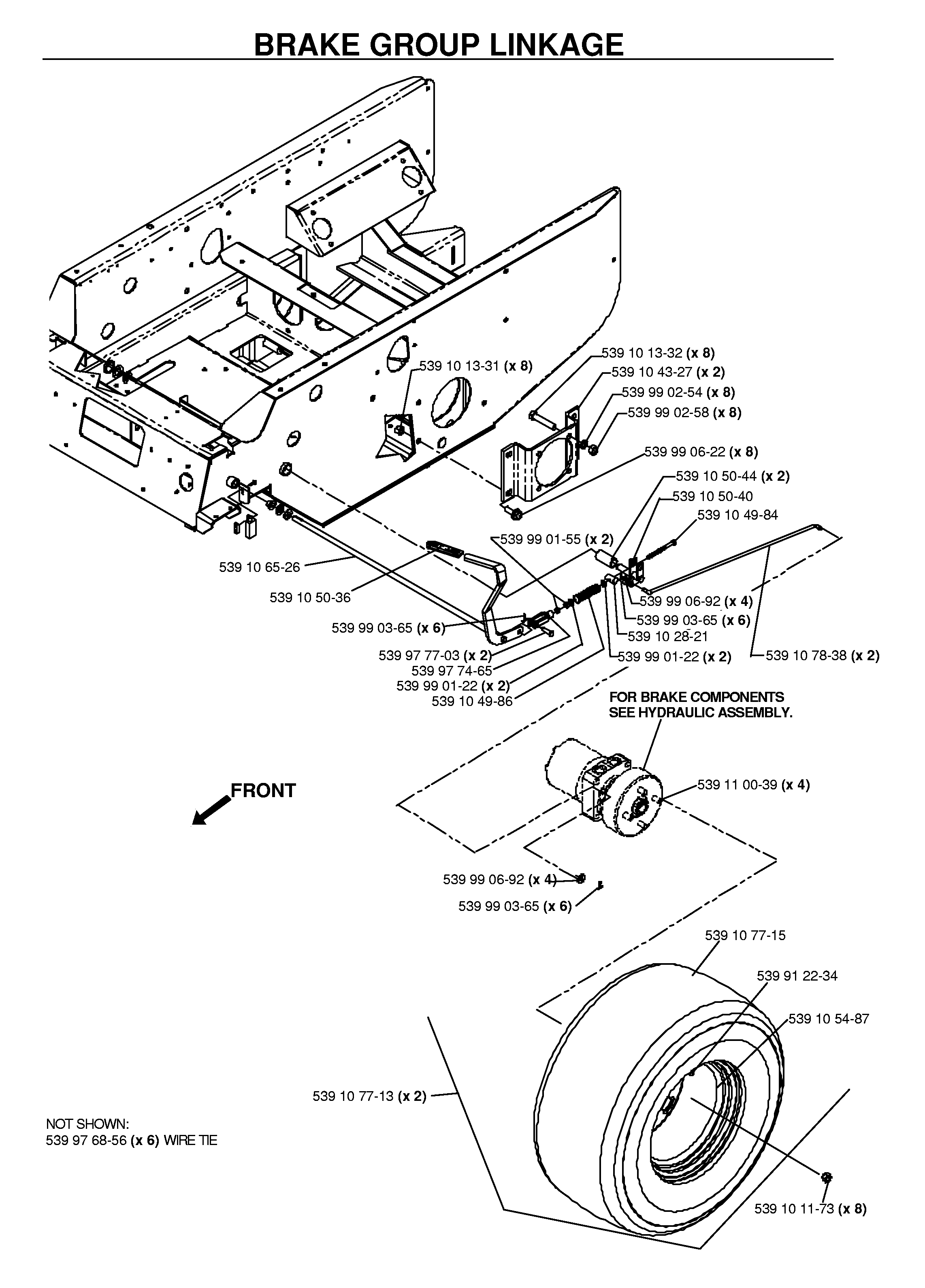 BRAKE / REAR MOWER LIFT
