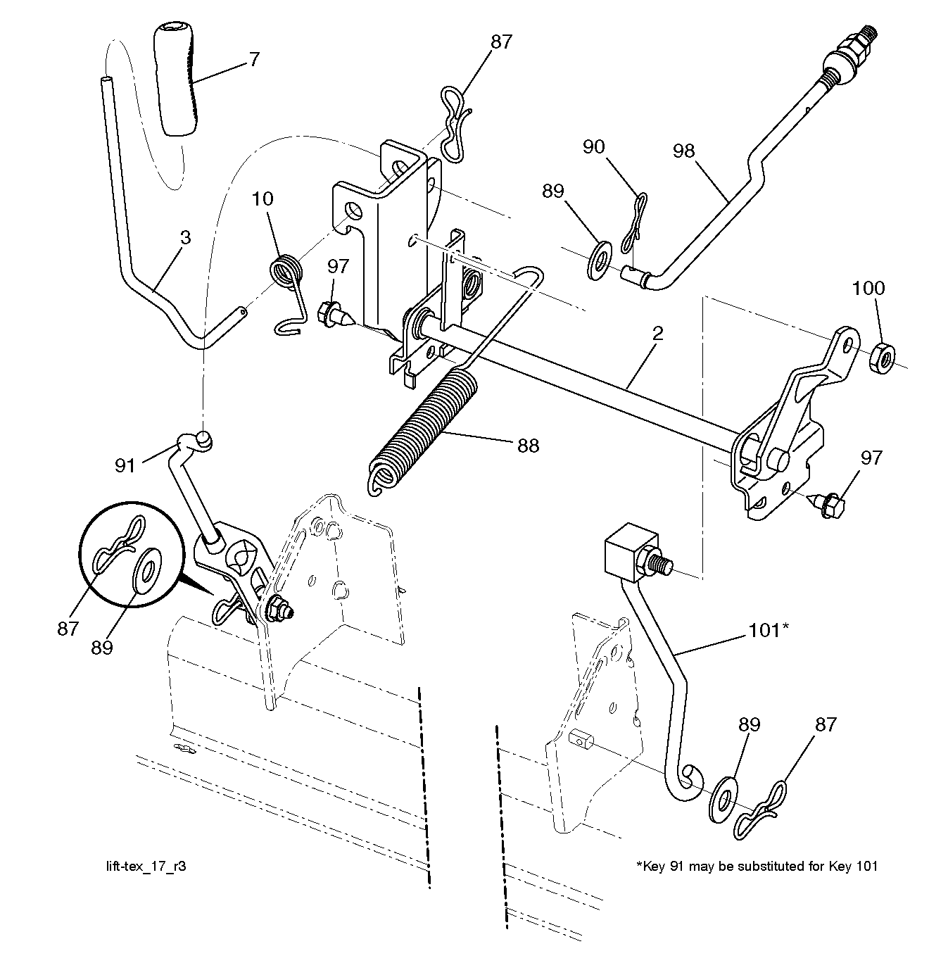 MOWER LIFT / DECK LIFT