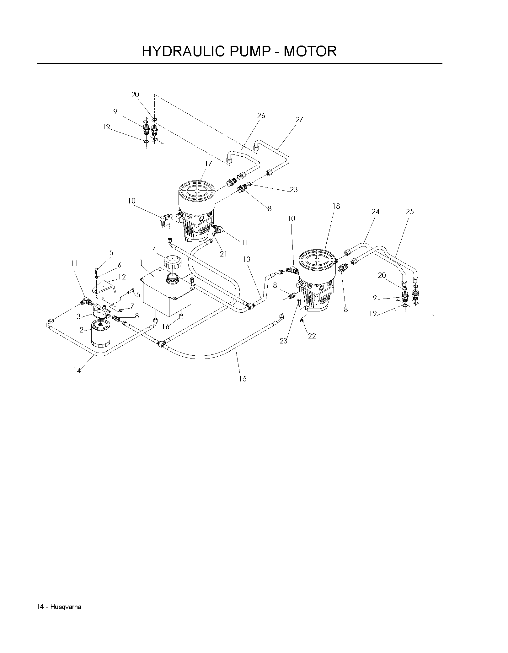 HYDRAULIC PUMP - MOTOR