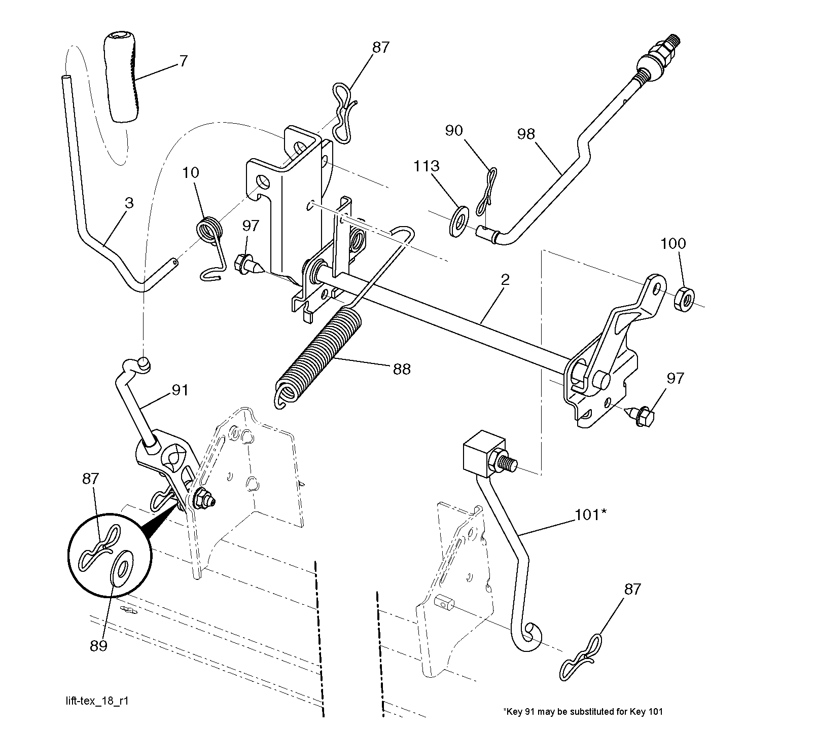 MOWER LIFT / DECK LIFT