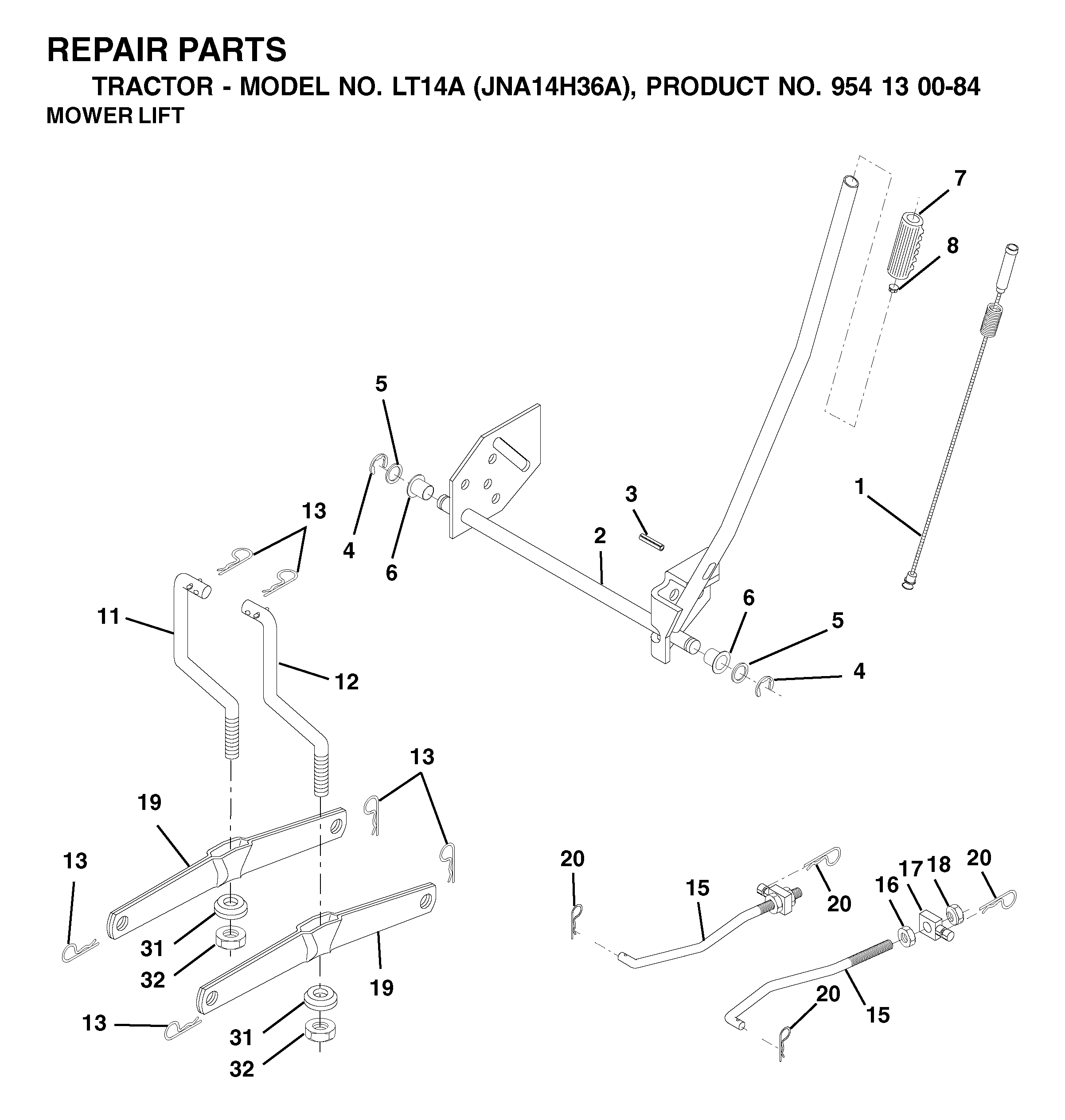 MOWER LIFT / DECK LIFT