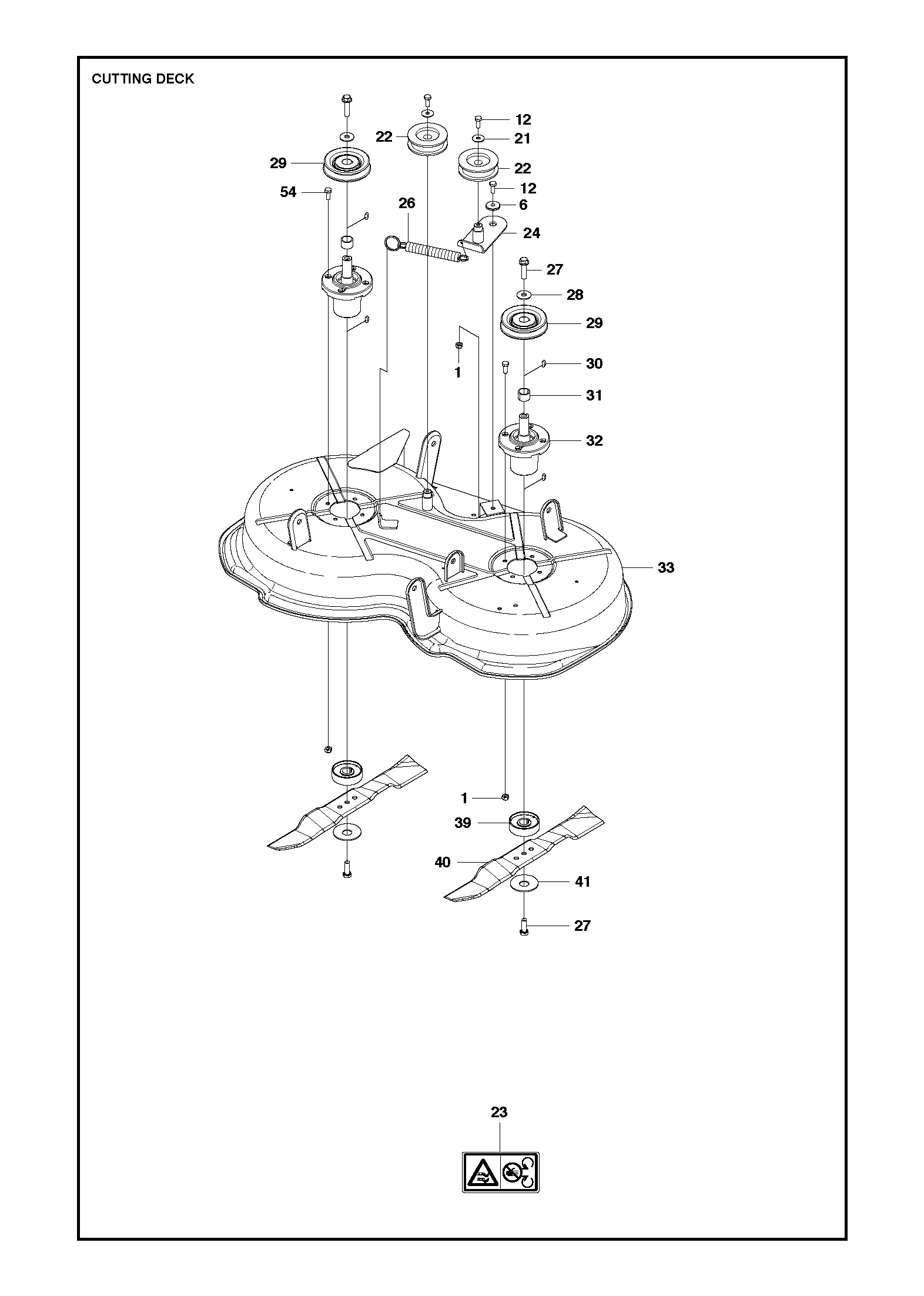 MOWER DECK / CUTTING DECK