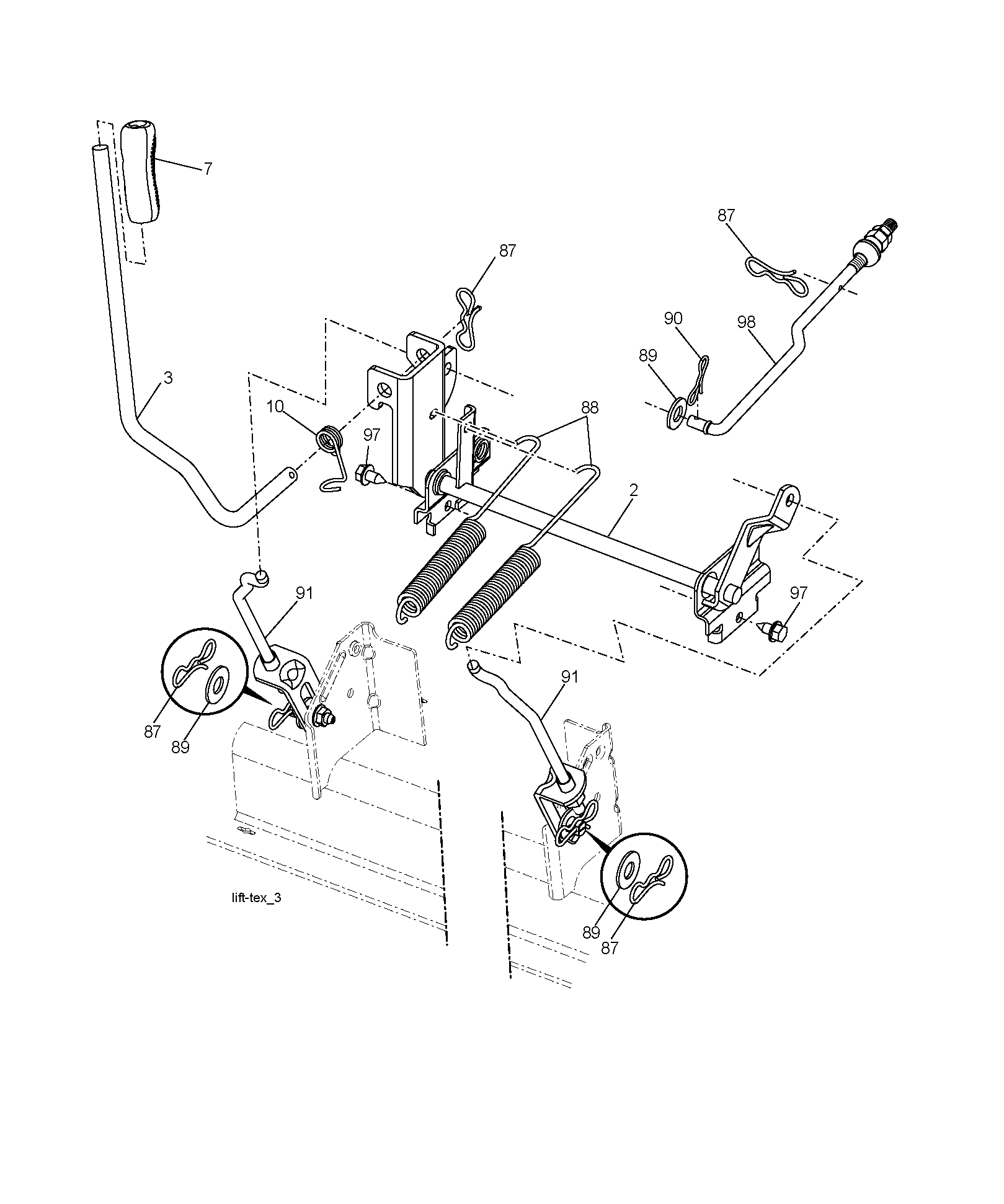 MOWER LIFT / DECK LIFT