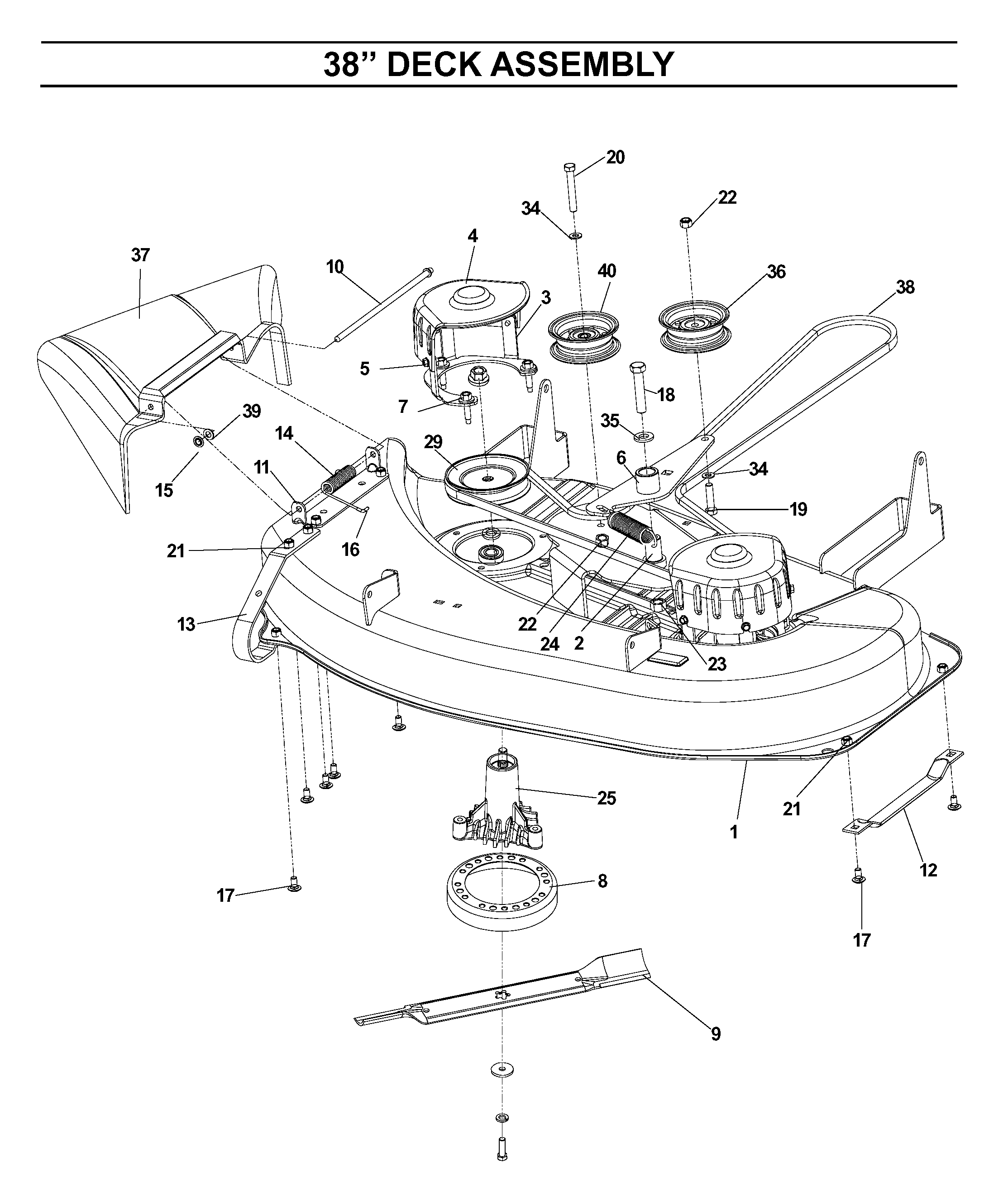 MOWER DECK / CUTTING DECK