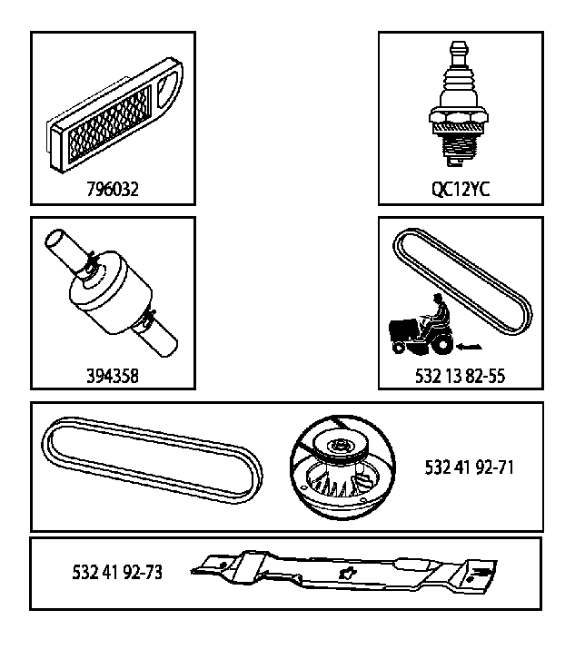 FREQUENTLY USED PARTS