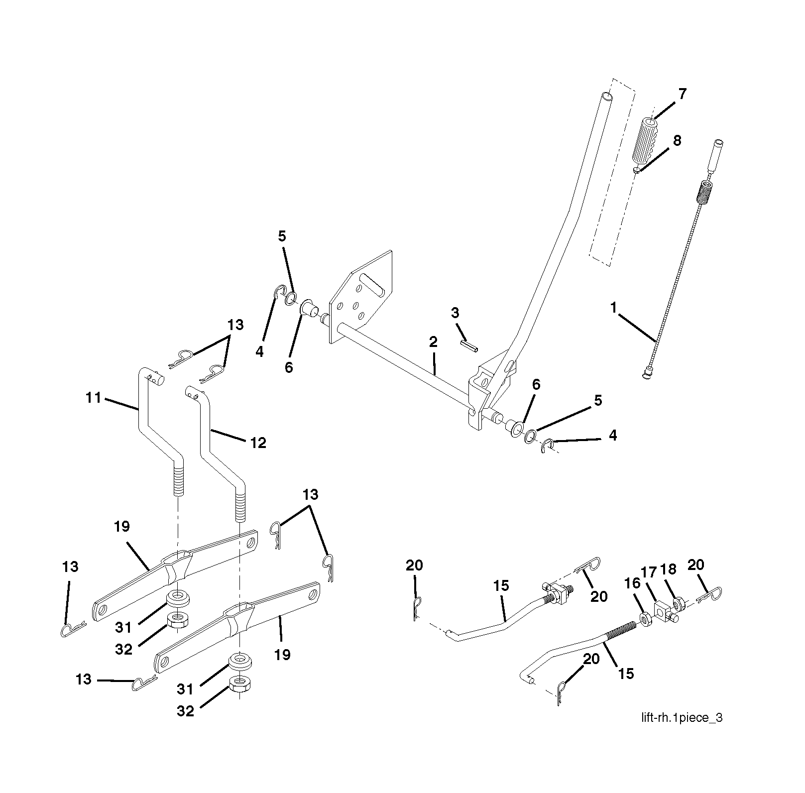 MOWER LIFT / DECK LIFT