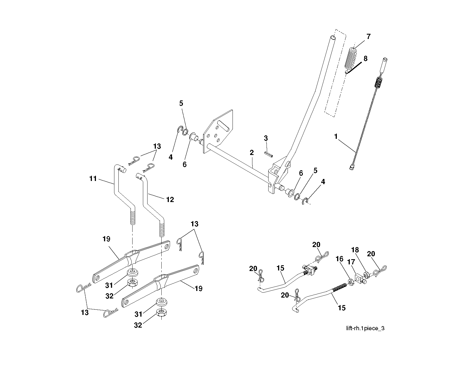MOWER LIFT / DECK LIFT