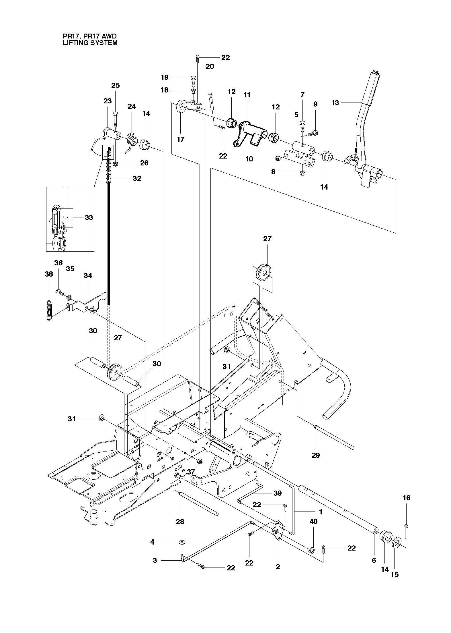 MOWER LIFT / DECK LIFT