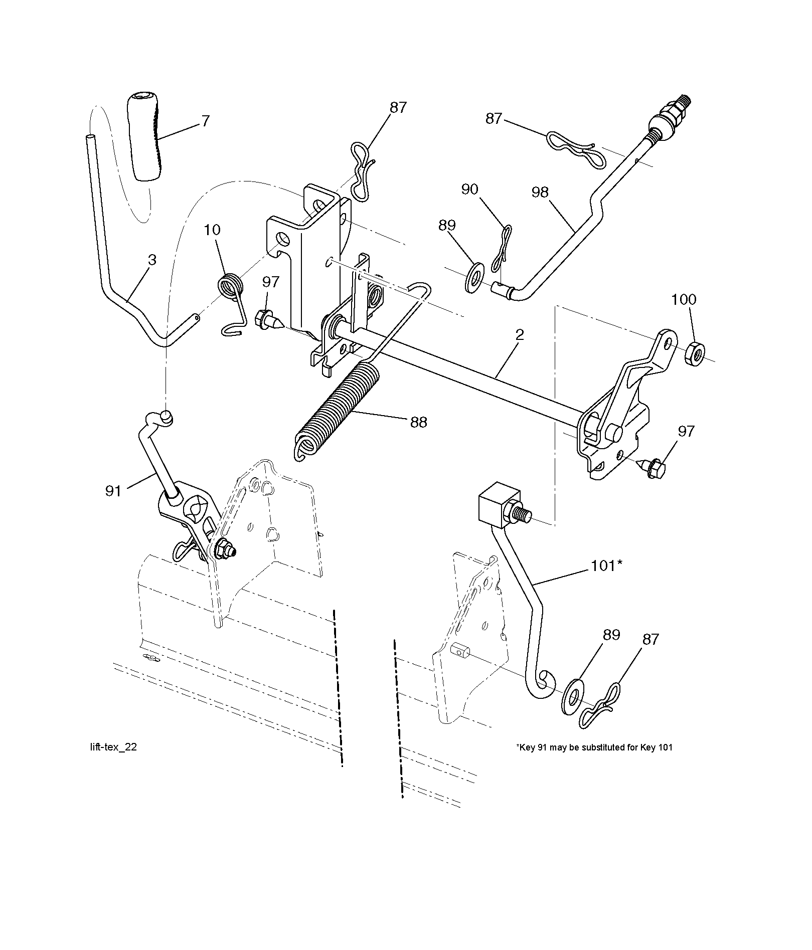 MOWER LIFT / DECK LIFT
