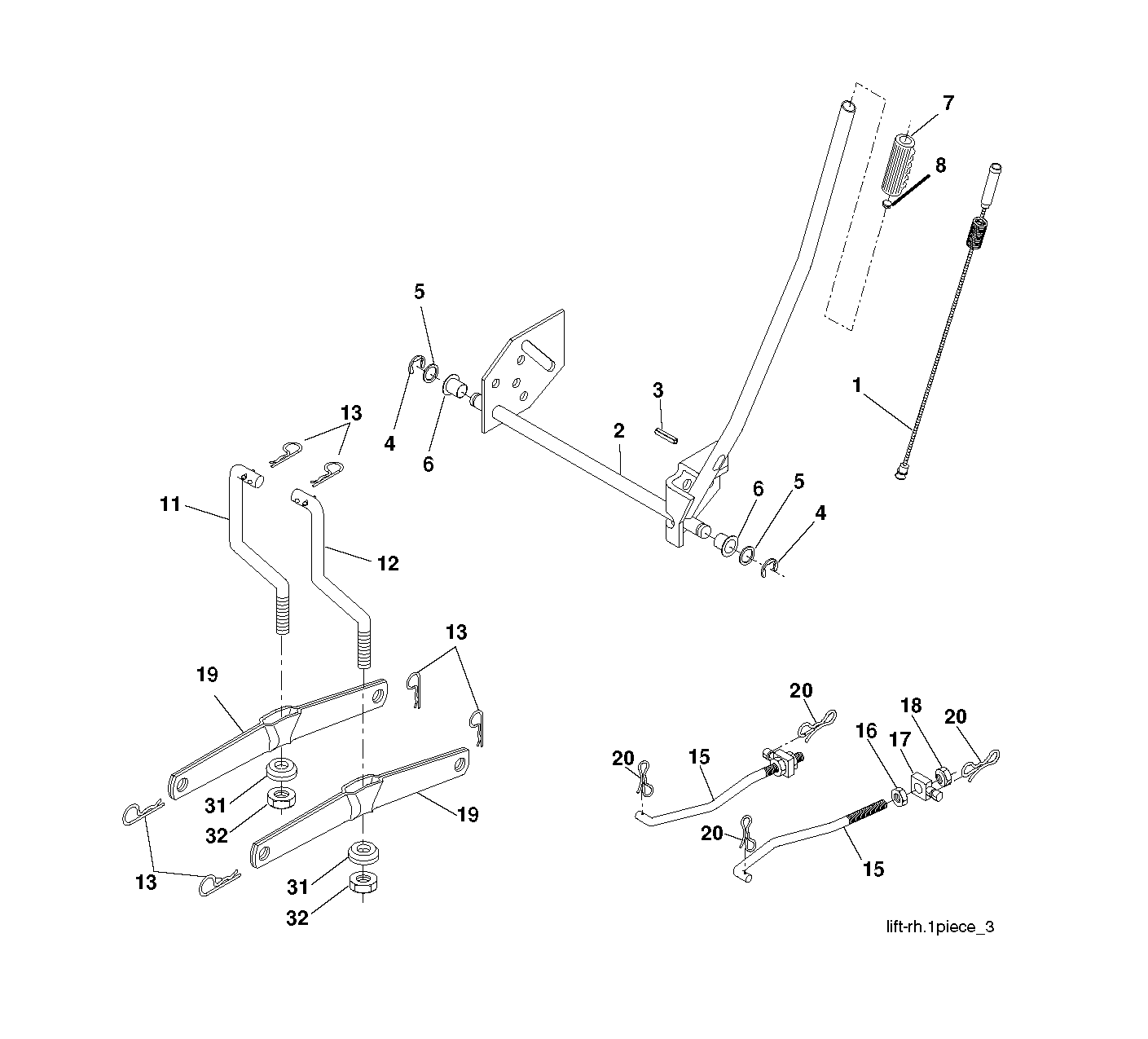 MOWER LIFT / DECK LIFT