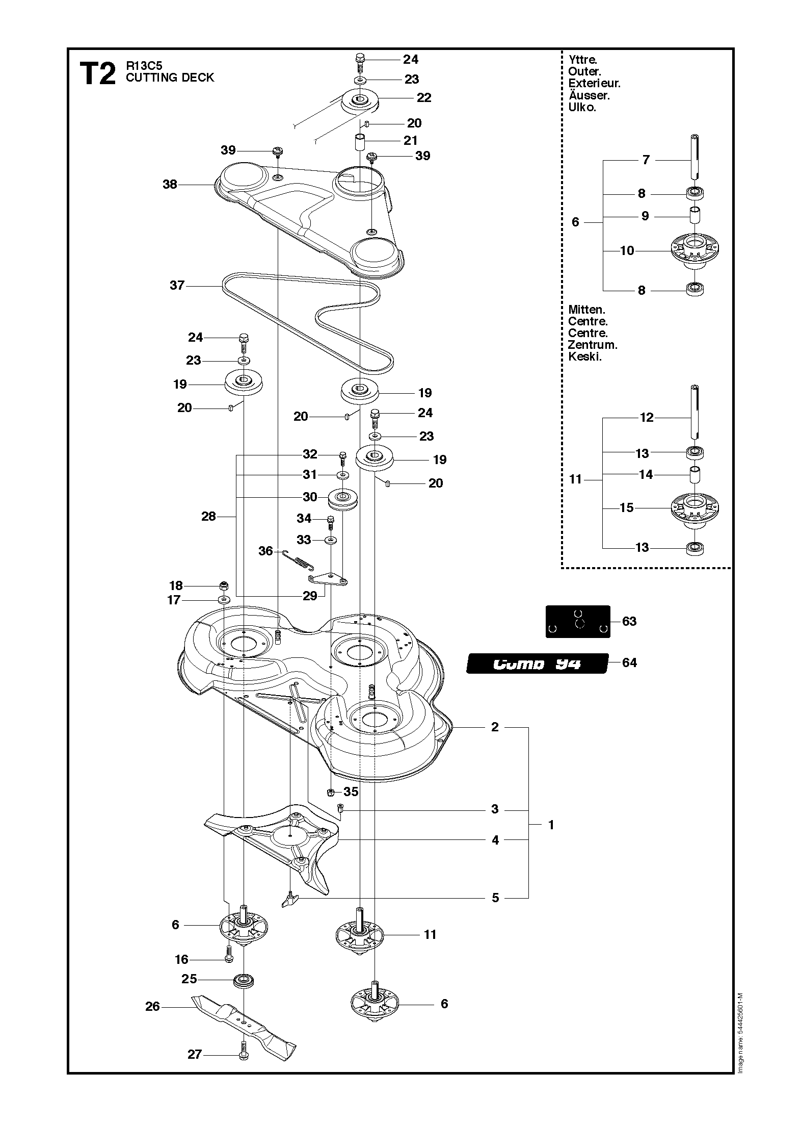 MOWER DECK / CUTTING DECK