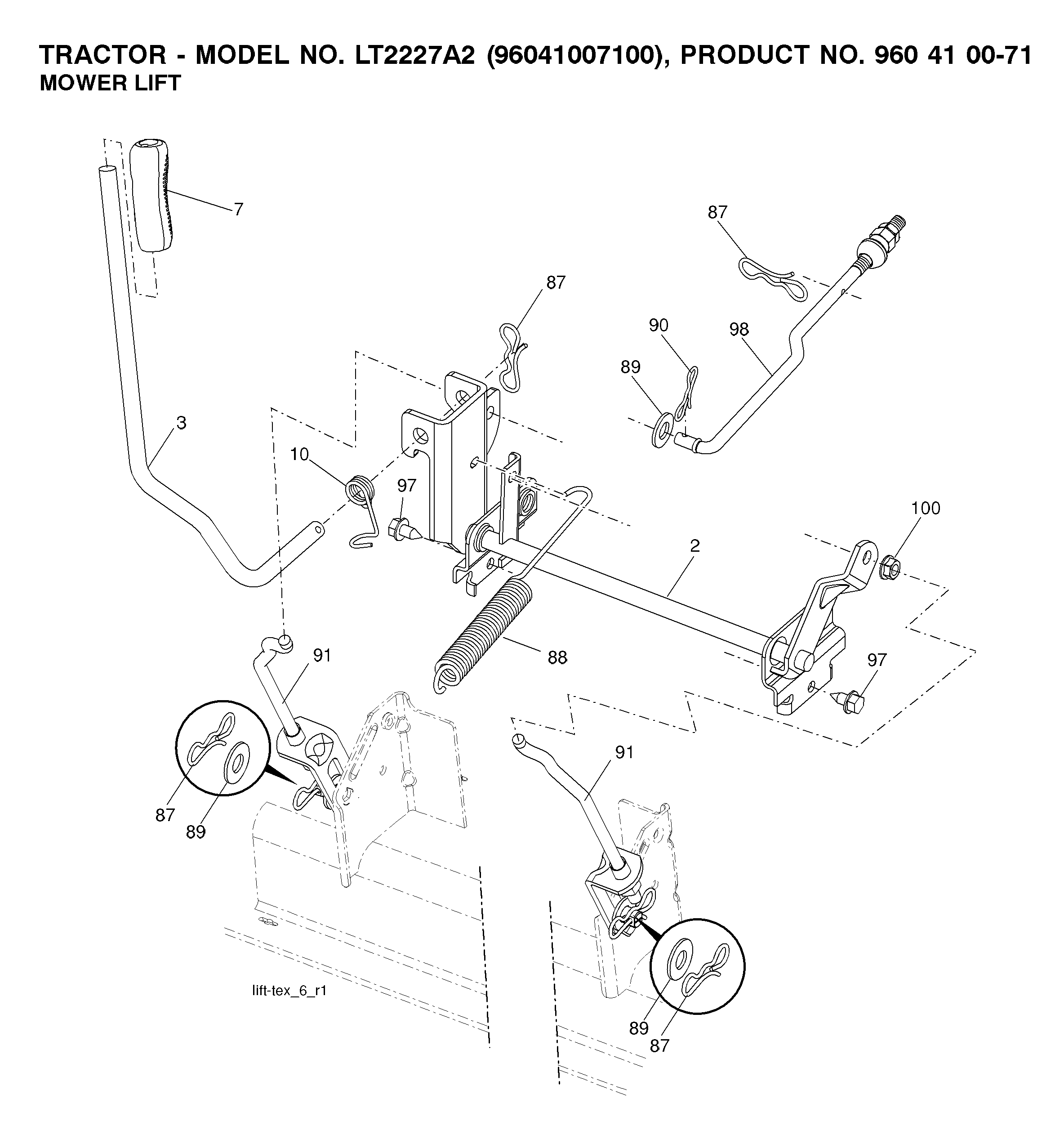MOWER LIFT / DECK LIFT