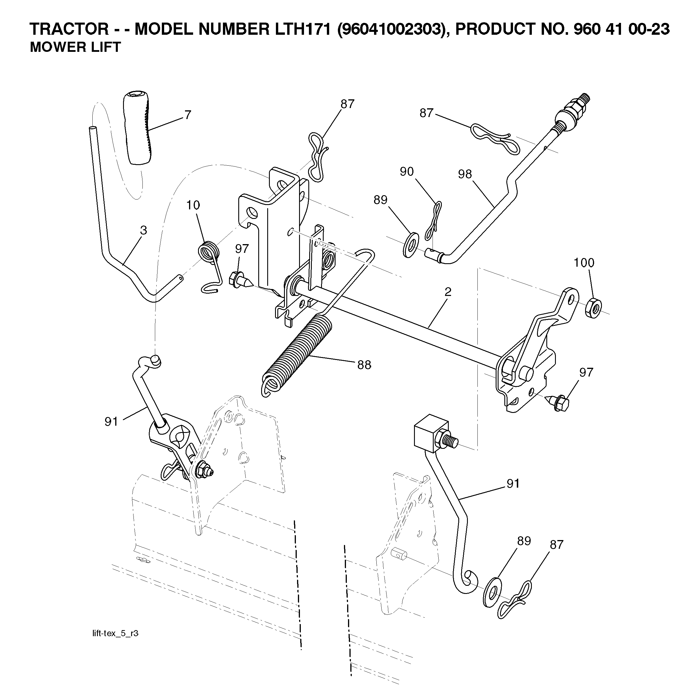 MOWER LIFT / DECK LIFT