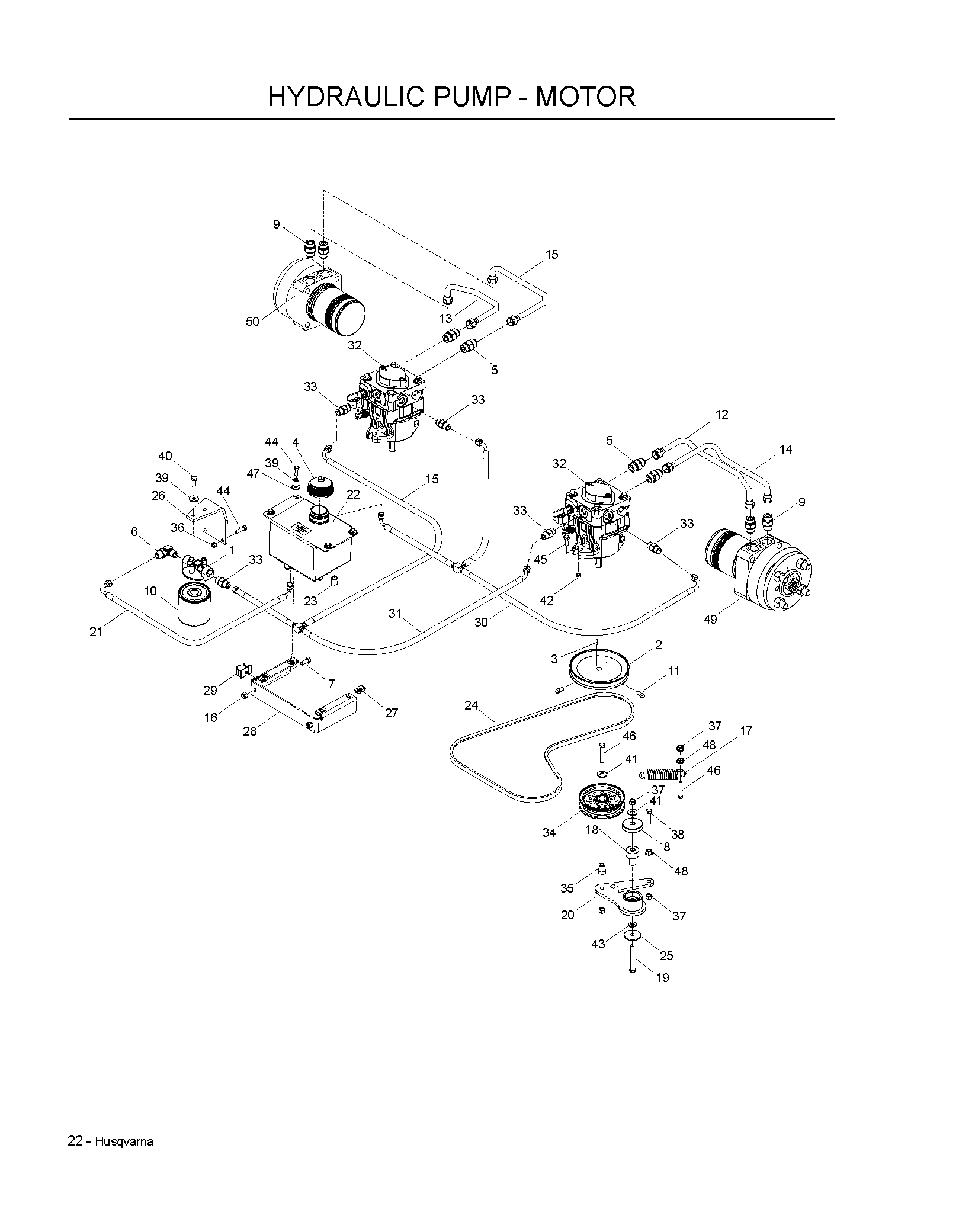 HYDRAULIC PUMP - MOTOR