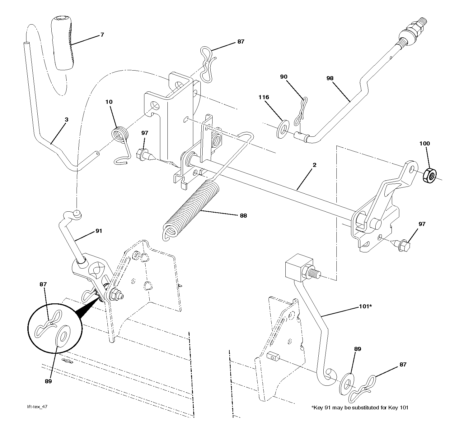 MOWER LIFT / DECK LIFT