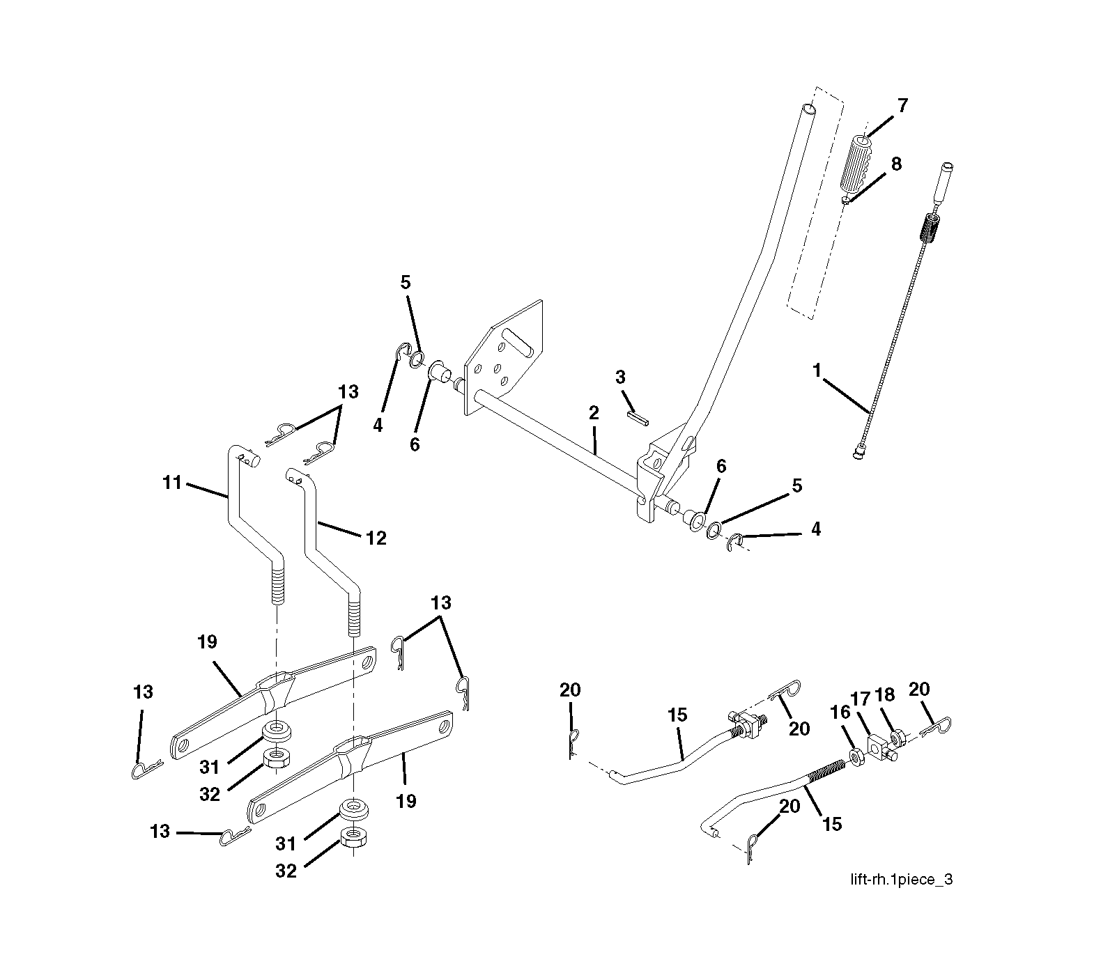 MOWER LIFT / DECK LIFT