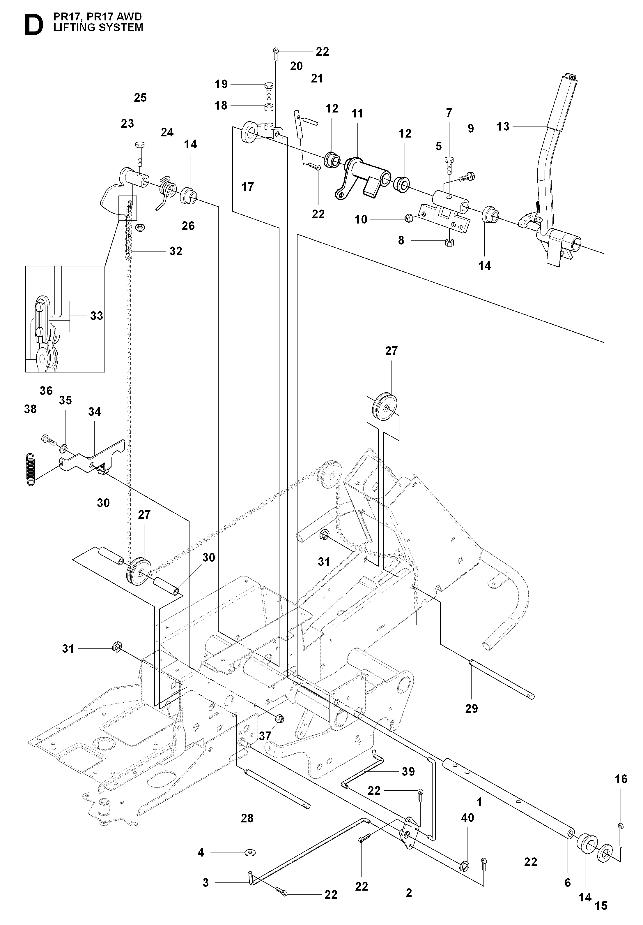 MOWER LIFT / DECK LIFT