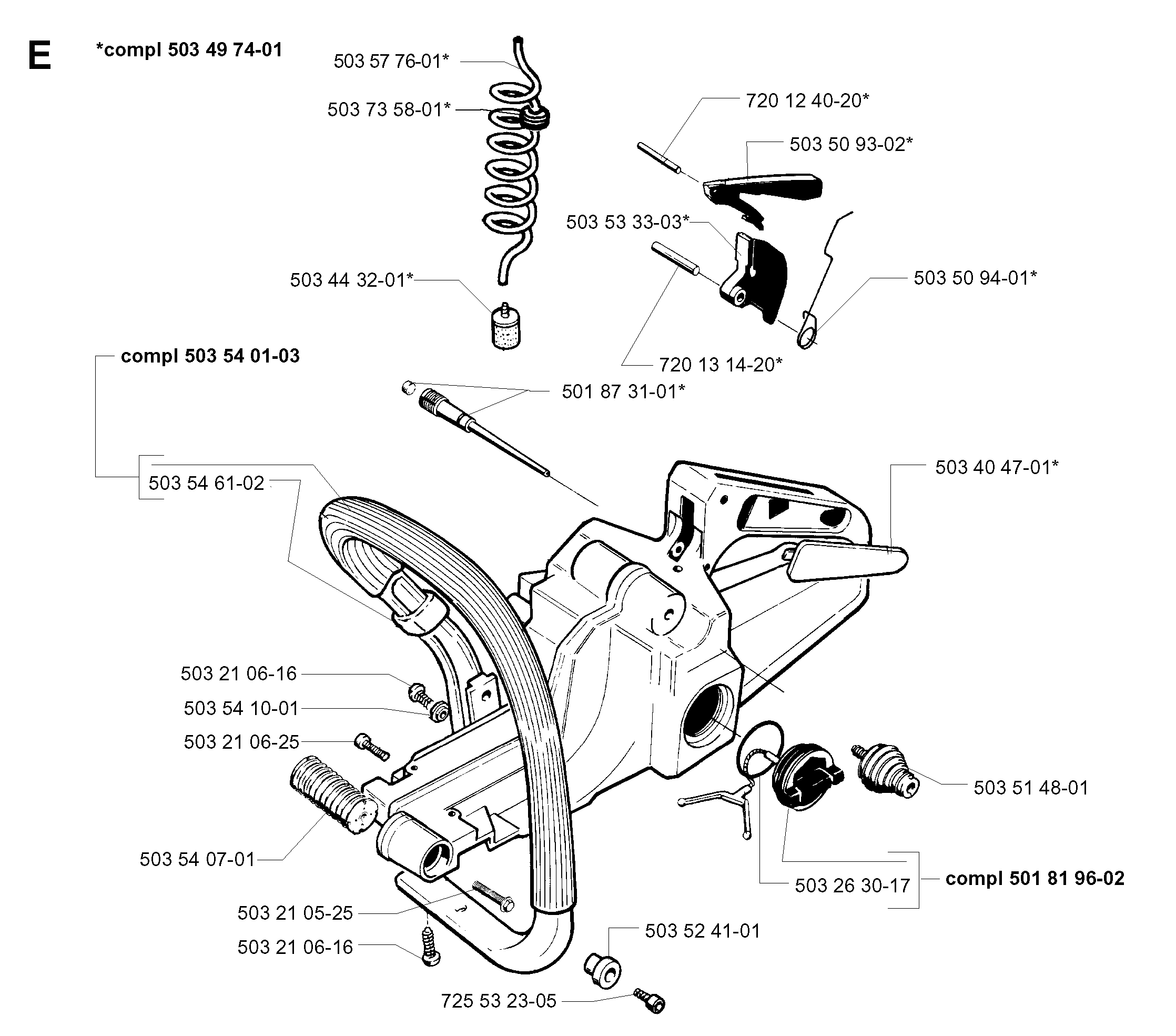 FUEL TANK & HANDLE