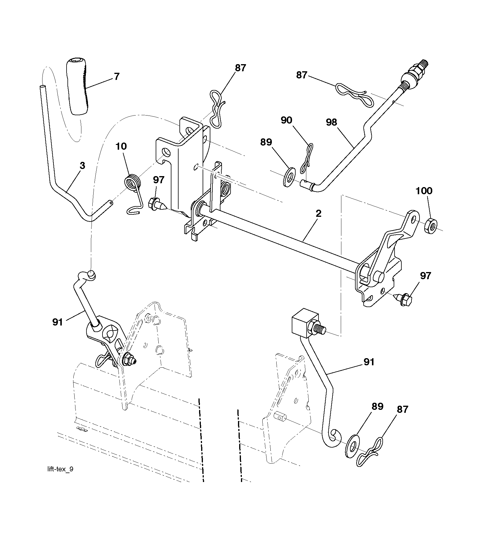 MOWER LIFT / DECK LIFT