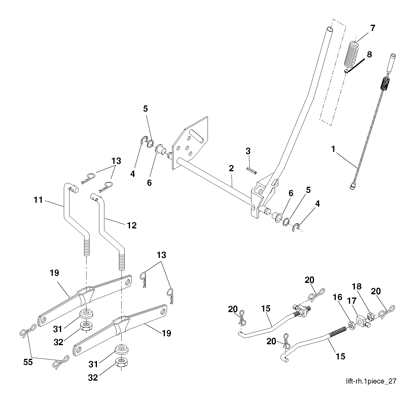 MOWER LIFT / DECK LIFT