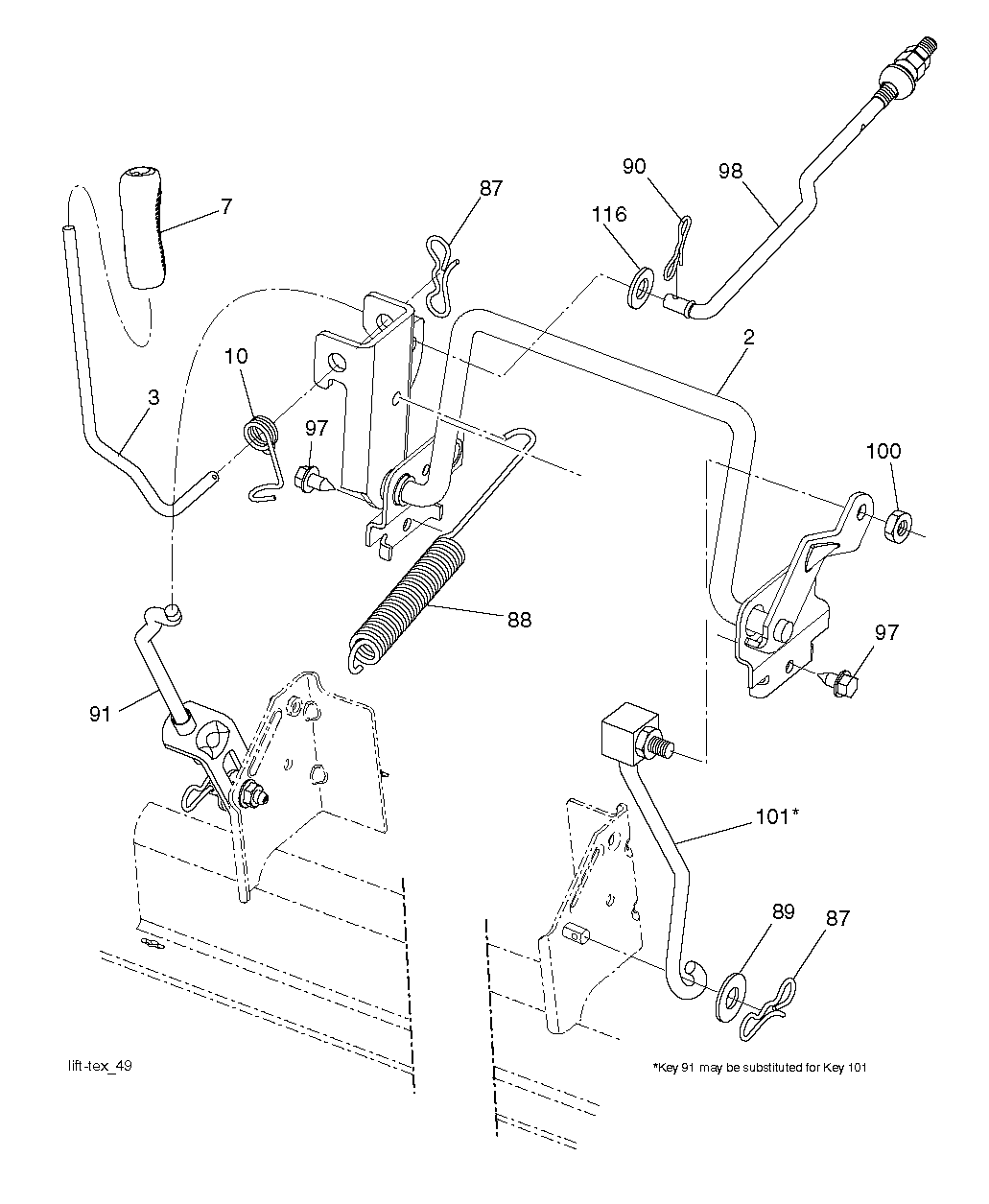 MOWER LIFT / DECK LIFT